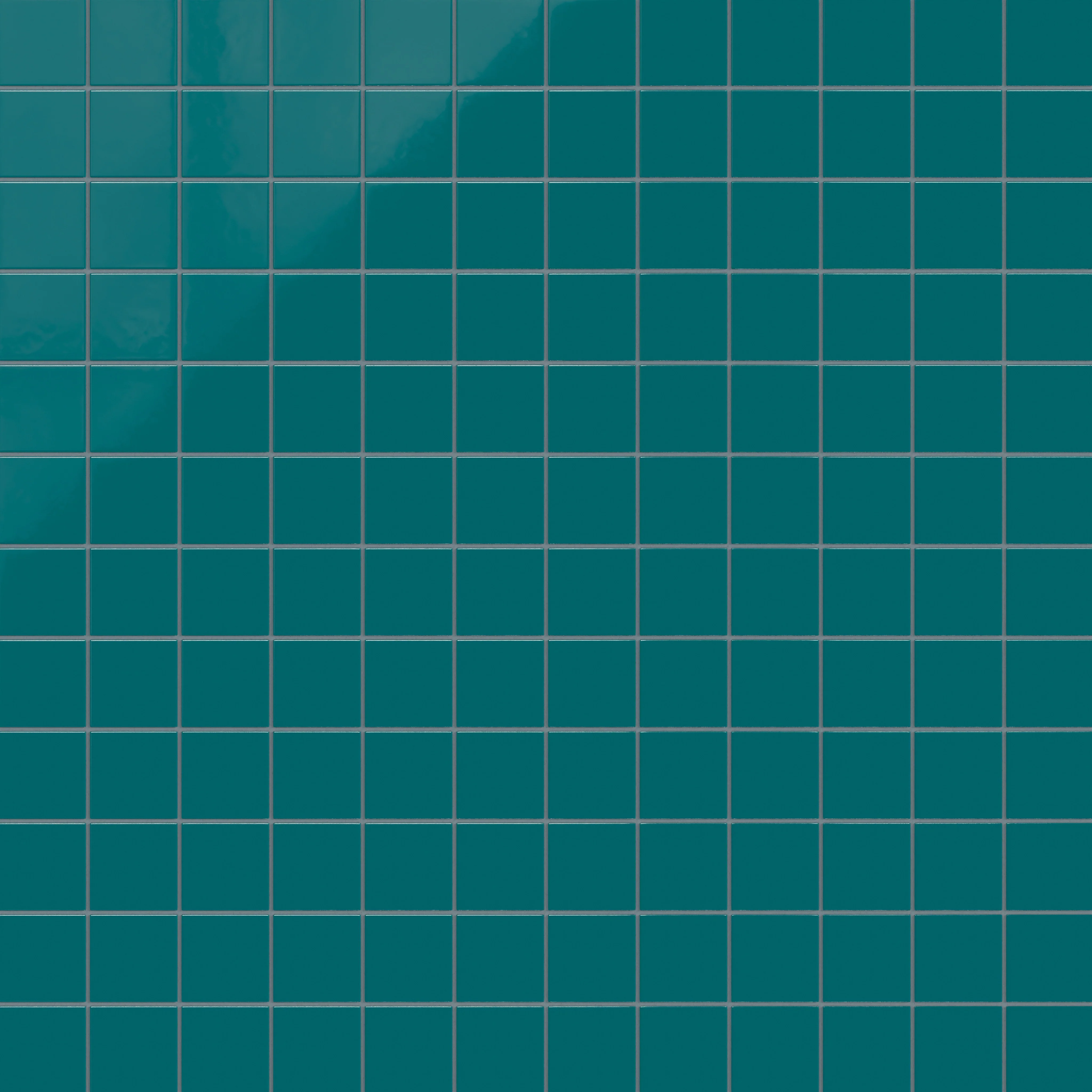 3x3 Straight Set Sheeted Natural Press Ceramic Mosaic Tile in Maya Blue Gloss - Storm Tile LLC