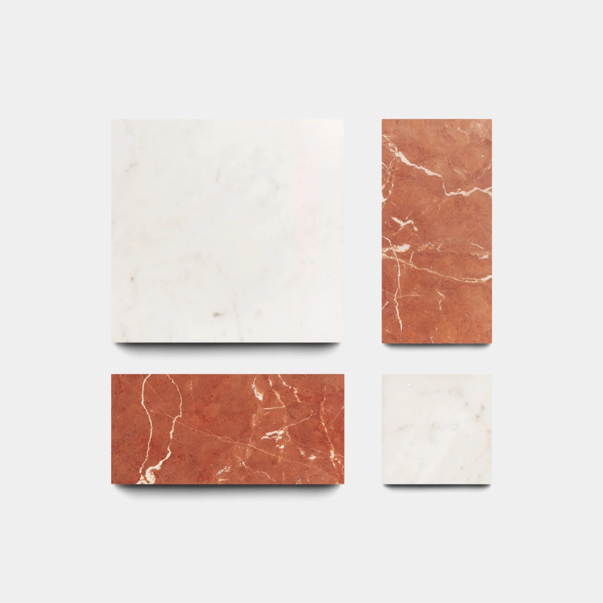 Etna in Carrara + Rosso Alicante - Storm Tile LLC