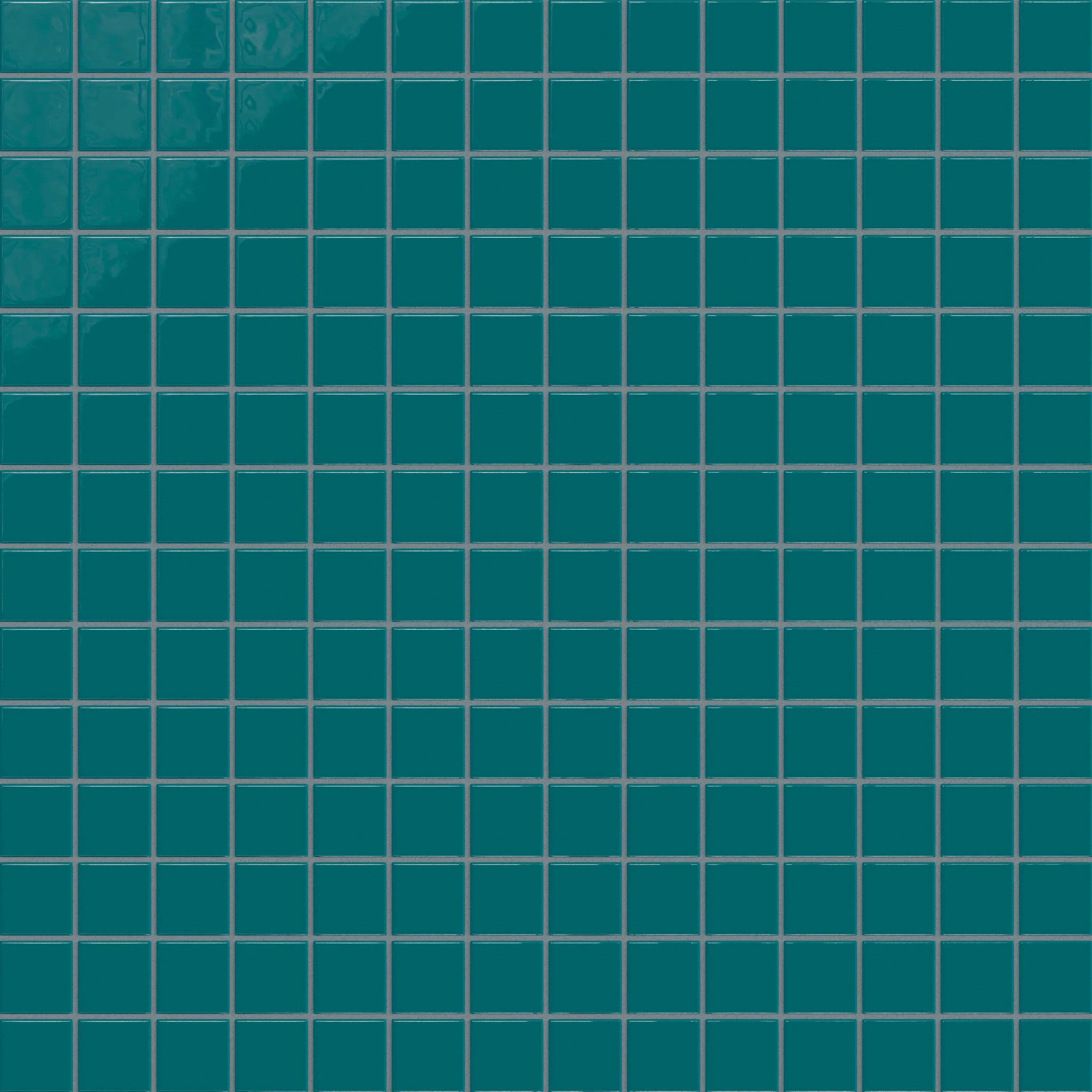 2x2 Straight Set Sheeted Natural Press Ceramic Mosaic Tile in Maya Blue Gloss - Storm Tile LLC