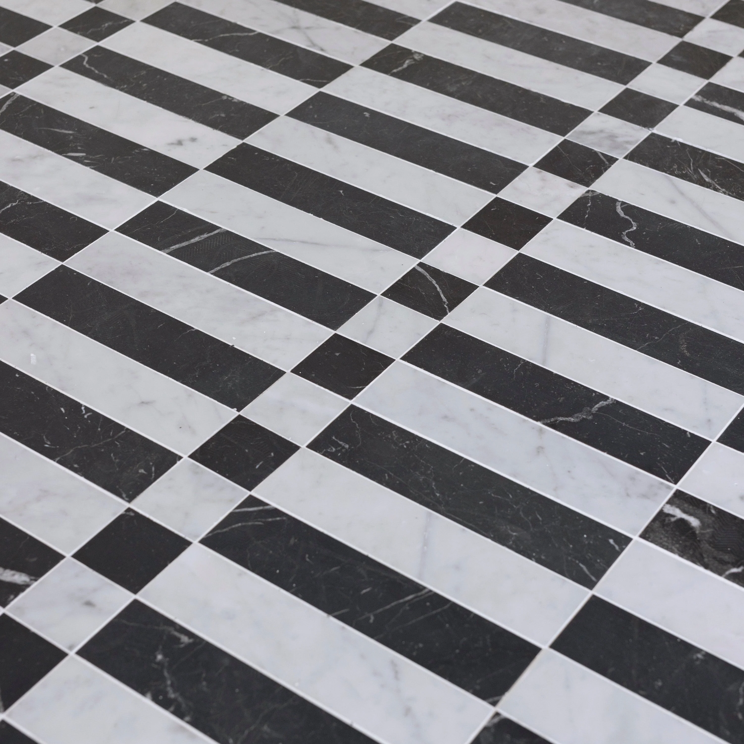 Lucca in Carrara + Nero Marquina - Storm Tile LLC