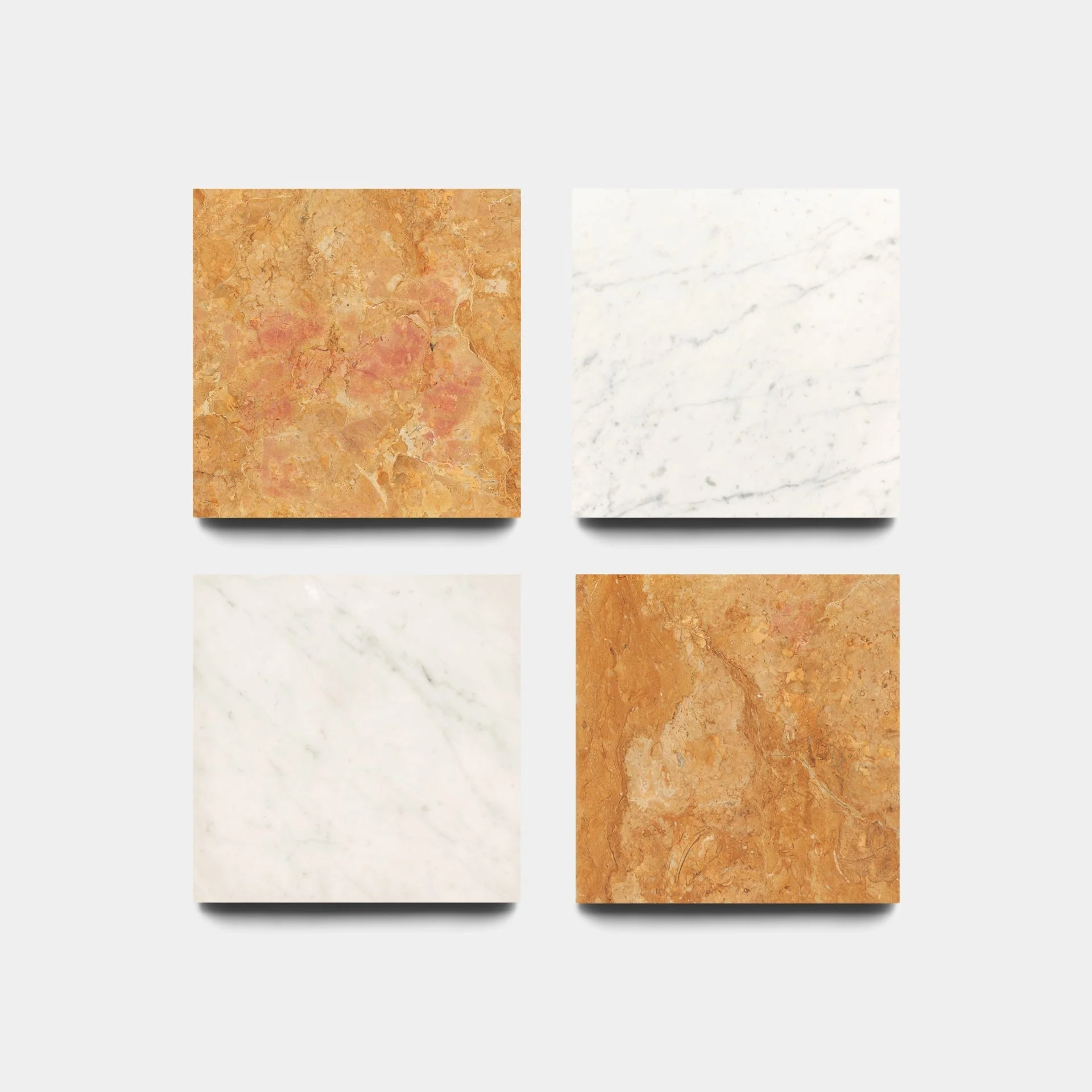 Piazza in Carrara + Giallo Reale - Storm Tile LLC