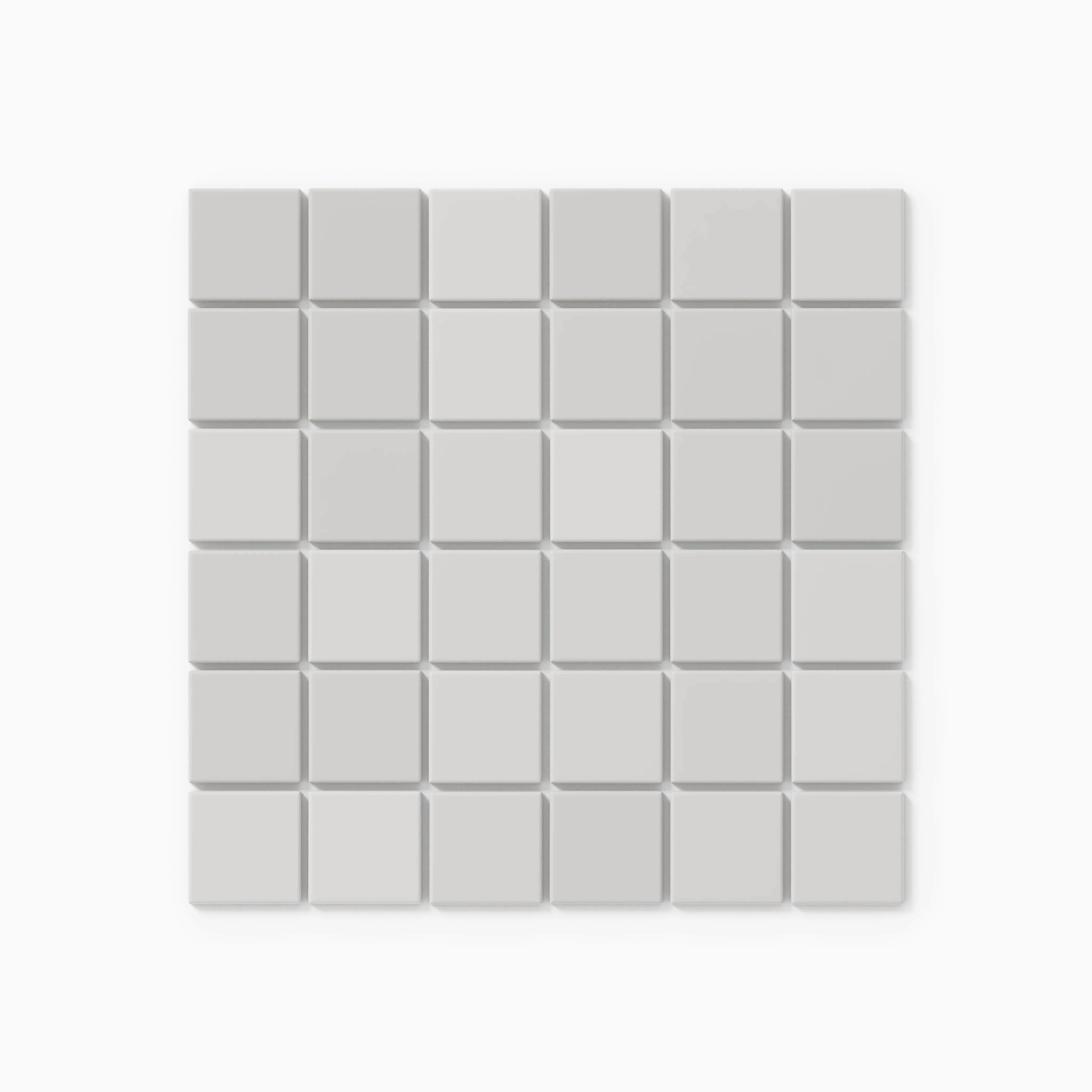2x2 Straight Set Sheeted Natural Press Ceramic Mosaic Tile in Cloud Cover Gloss - Storm Tile LLC