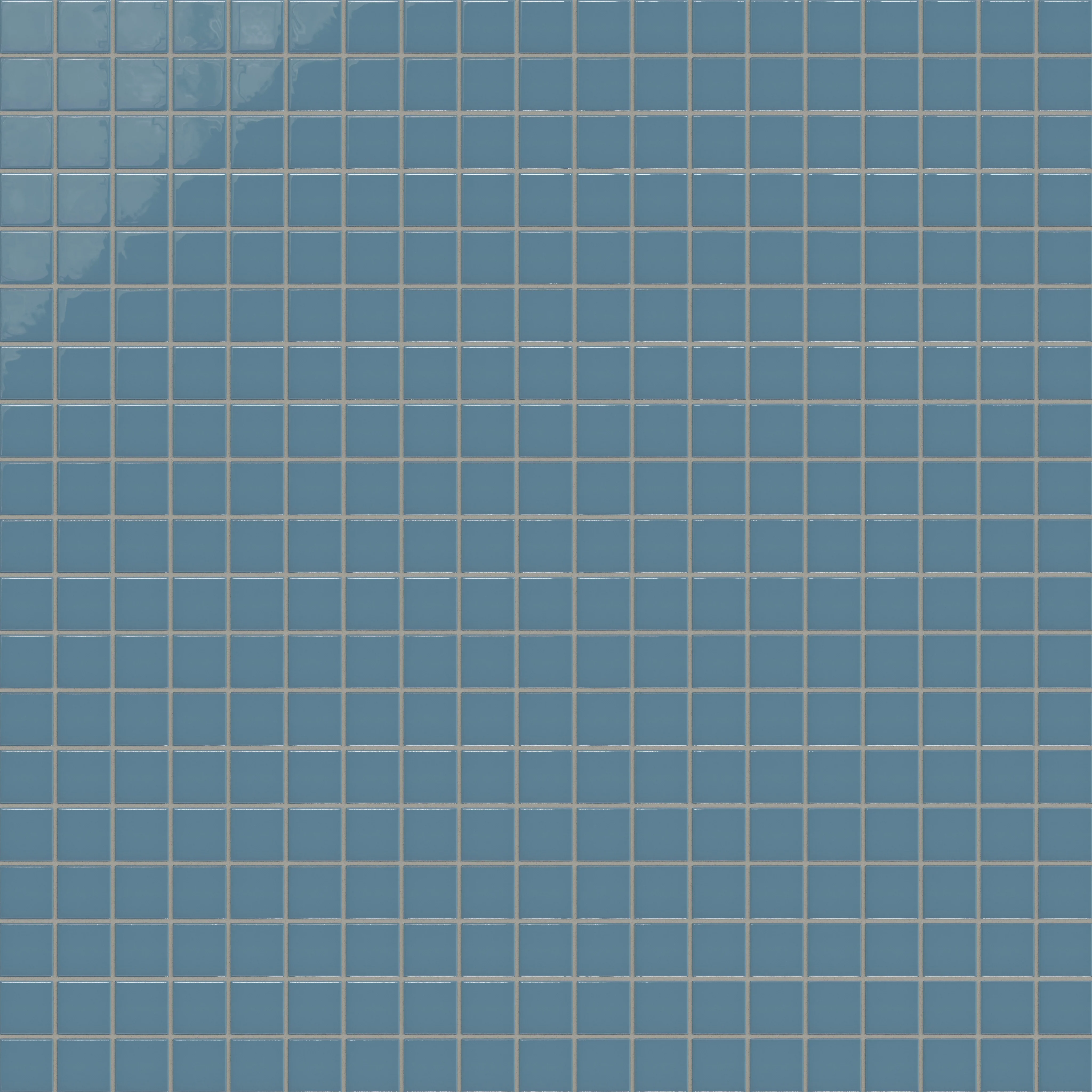 2x2 Straight Set Sheeted Natural Press Ceramic Mosaic Tile in Azurite Gloss - Storm Tile LLC