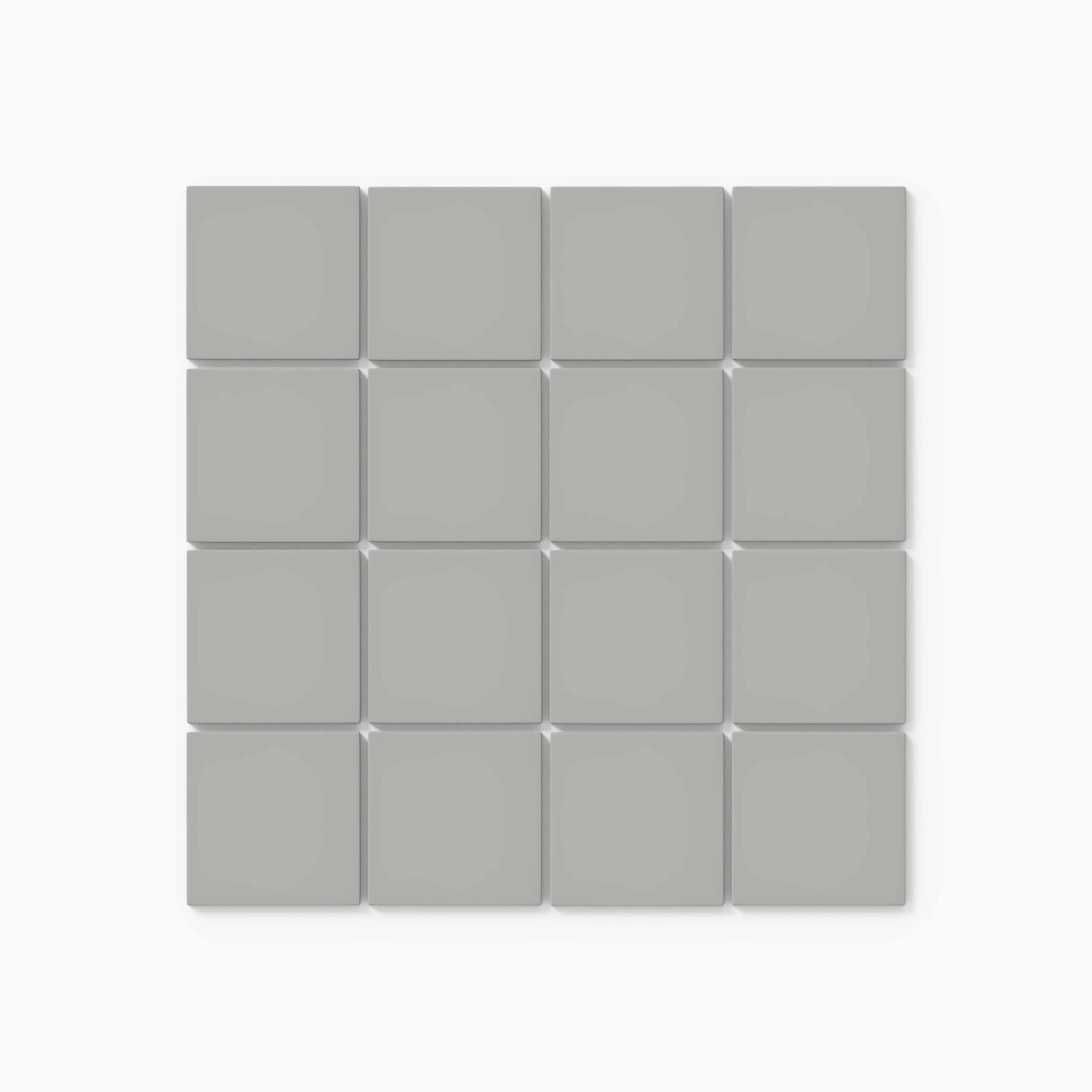 3x3 Straight Set Sheeted Natural Press Ceramic Mosaic Tile in Puget Sound Matte - Storm Tile LLC