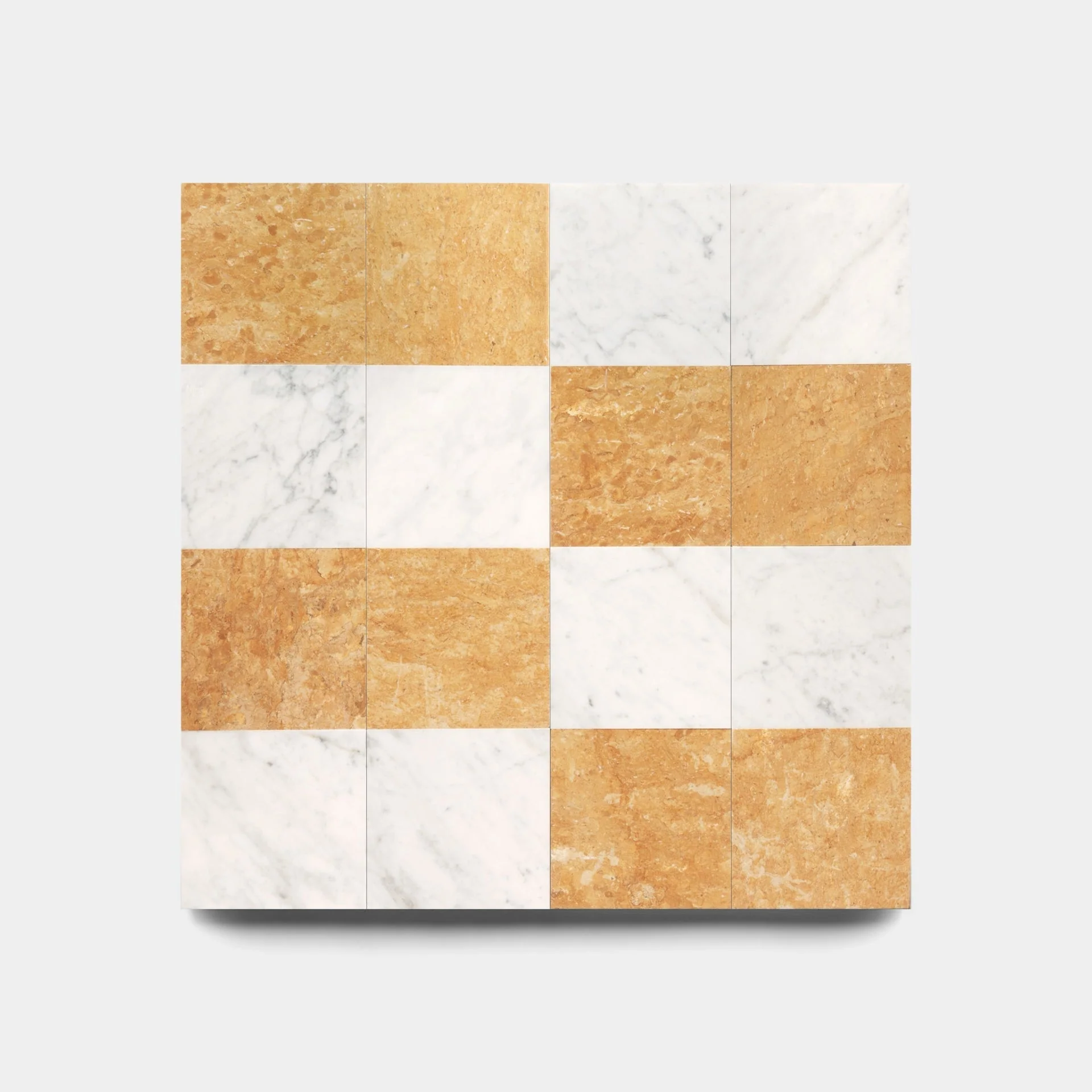 Piazzetta in Carrara + Giallo Reale - Storm Tile LLC