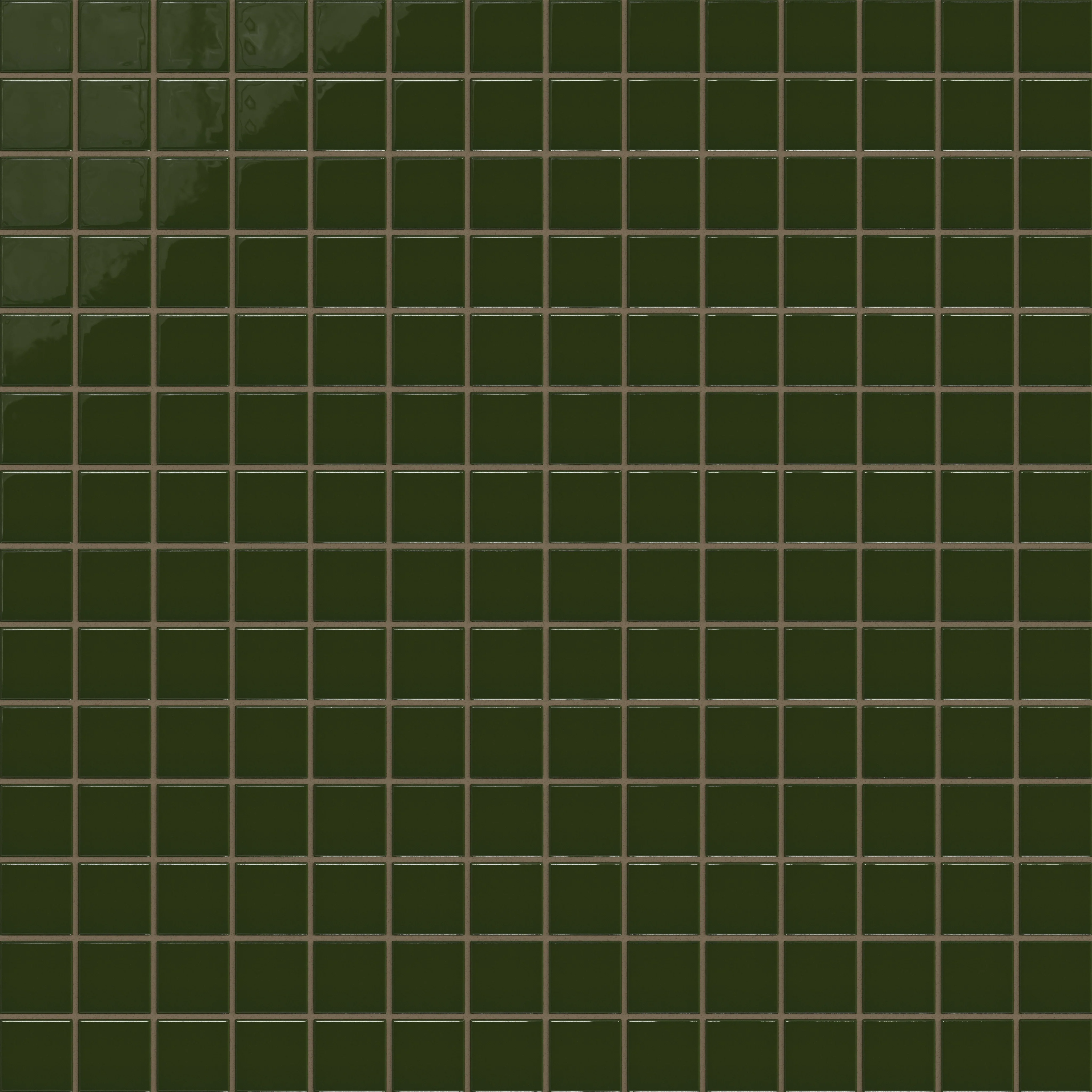 2x2 Straight Set Sheeted Natural Press Ceramic Mosaic Tile in Green Apatite Gloss - Storm Tile LLC