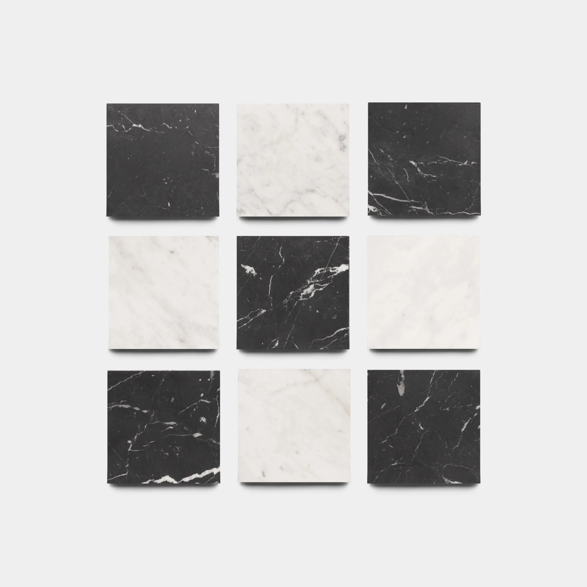 Piazzetta in Carrara + Nero Marquina - Storm Tile LLC