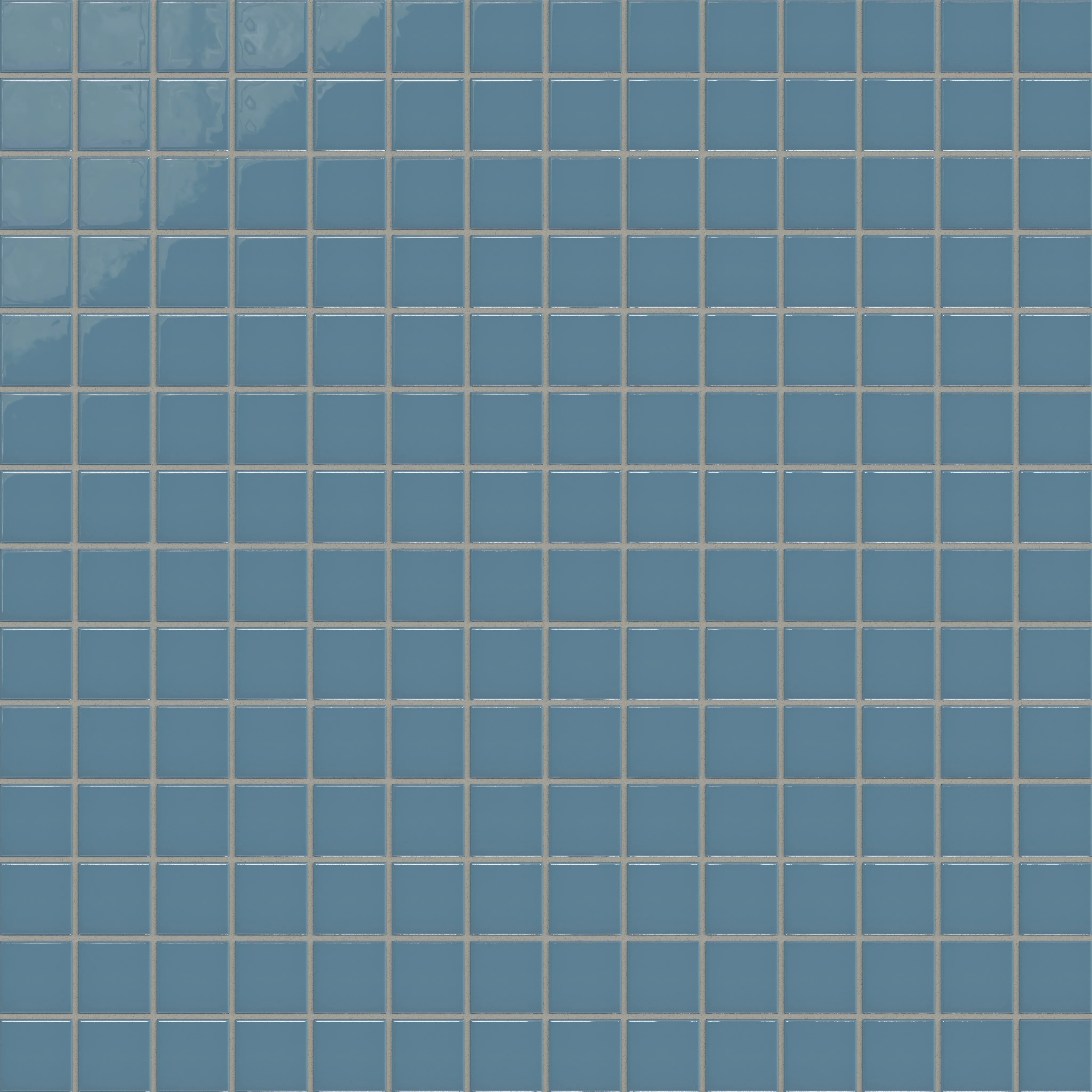 2x2 Straight Set Sheeted Natural Press Ceramic Mosaic Tile in Azurite Gloss - Storm Tile LLC