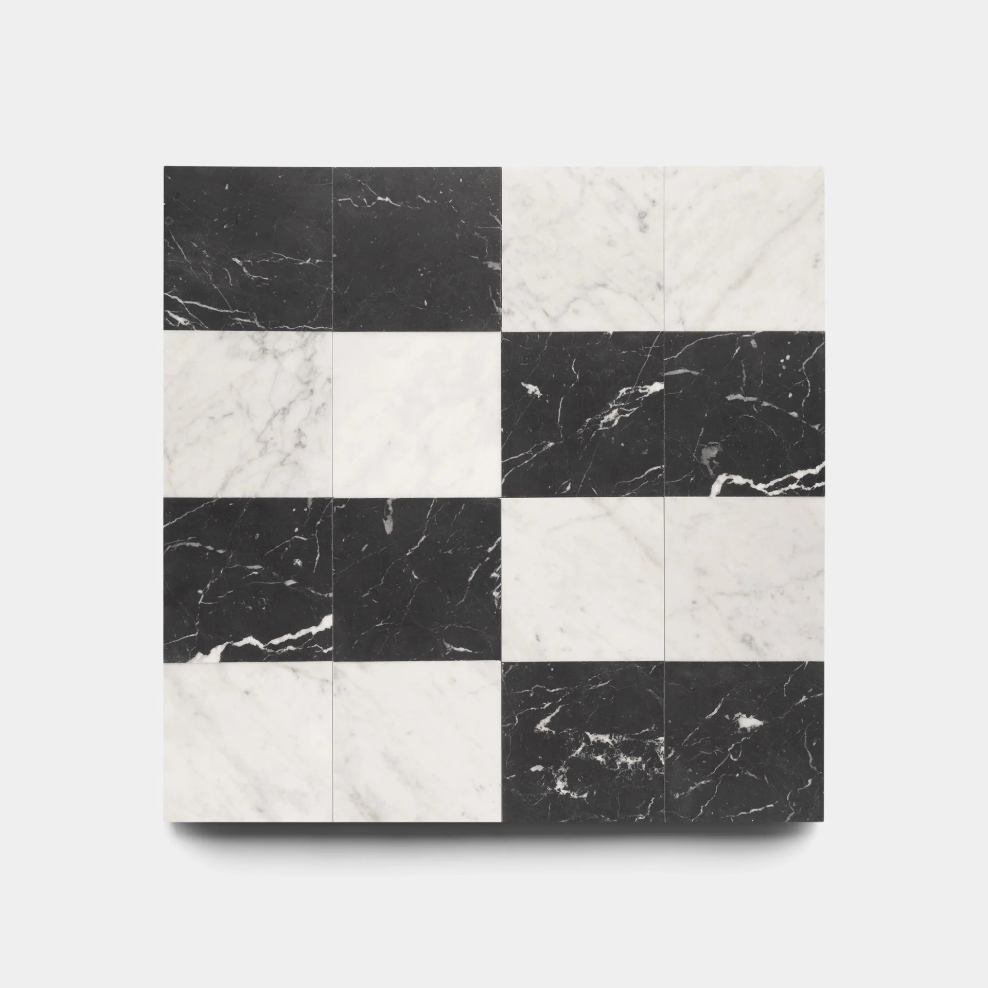 Piazzetta in Carrara + Nero Marquina - Storm Tile LLC