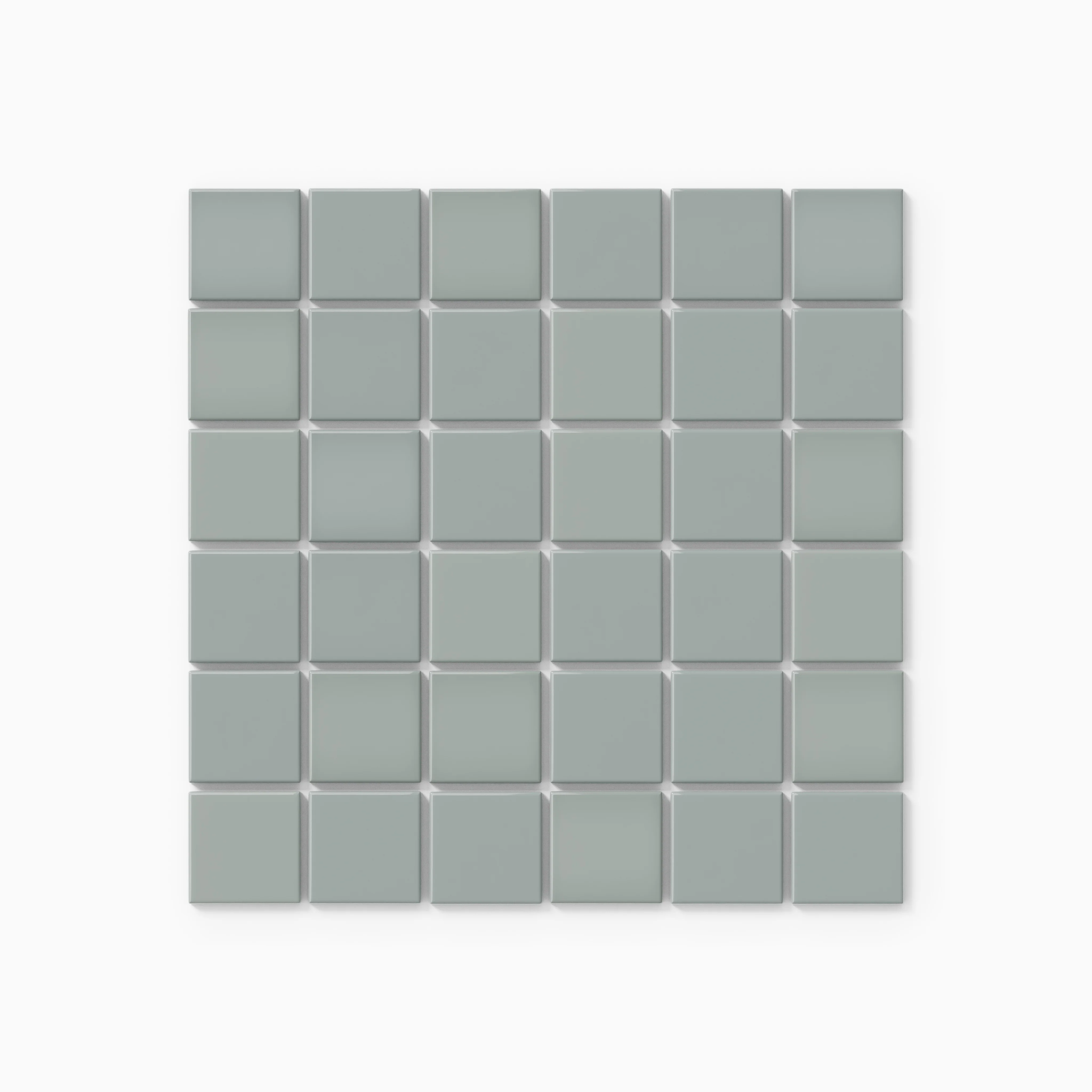 2x2 Straight Set Sheeted Natural Press Ceramic Mosaic Tile in Hood River Gloss - Storm Tile LLC