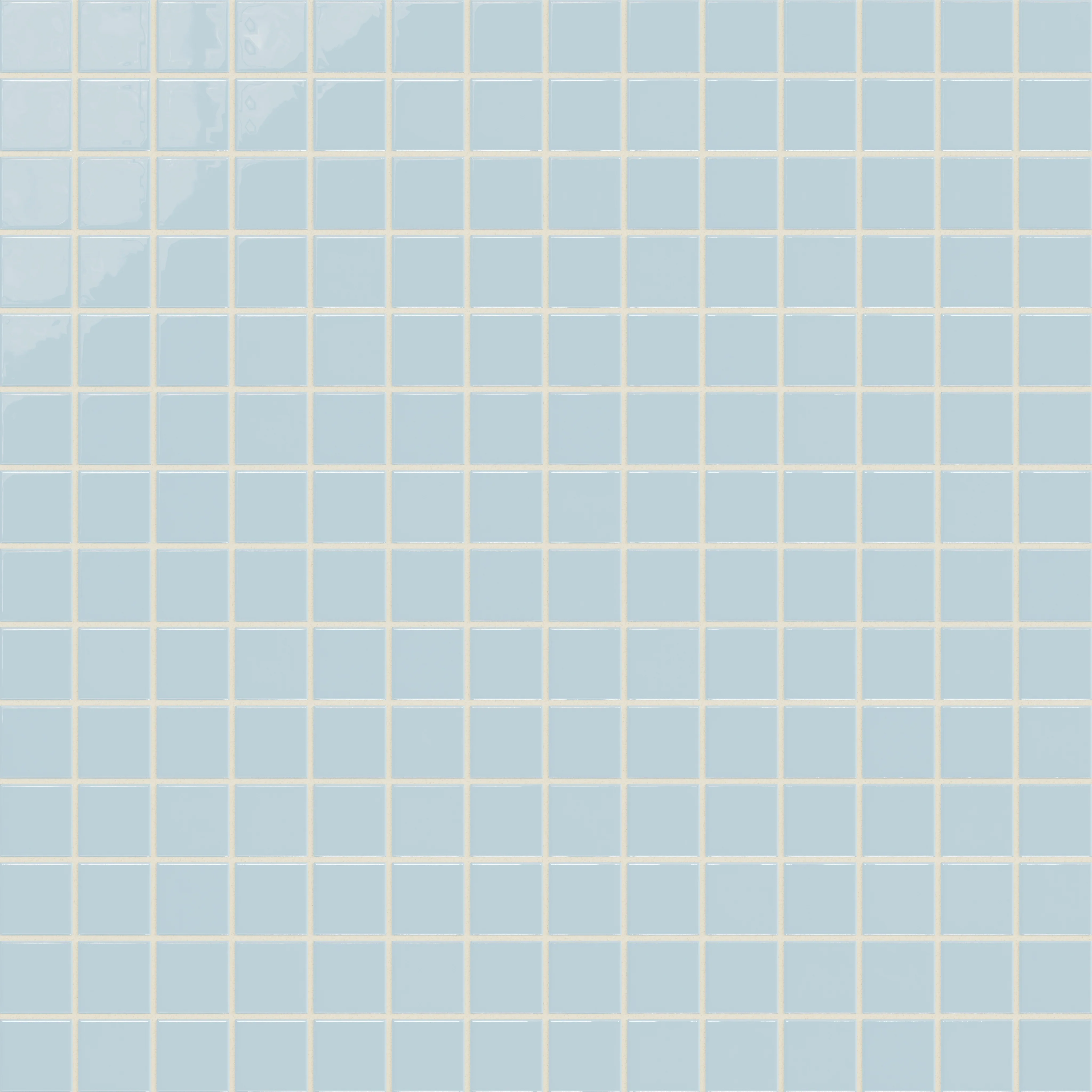 2x2 Straight Set Sheeted Natural Press Ceramic Mosaic Tile in Egyptian Blue Gloss - Storm Tile LLC
