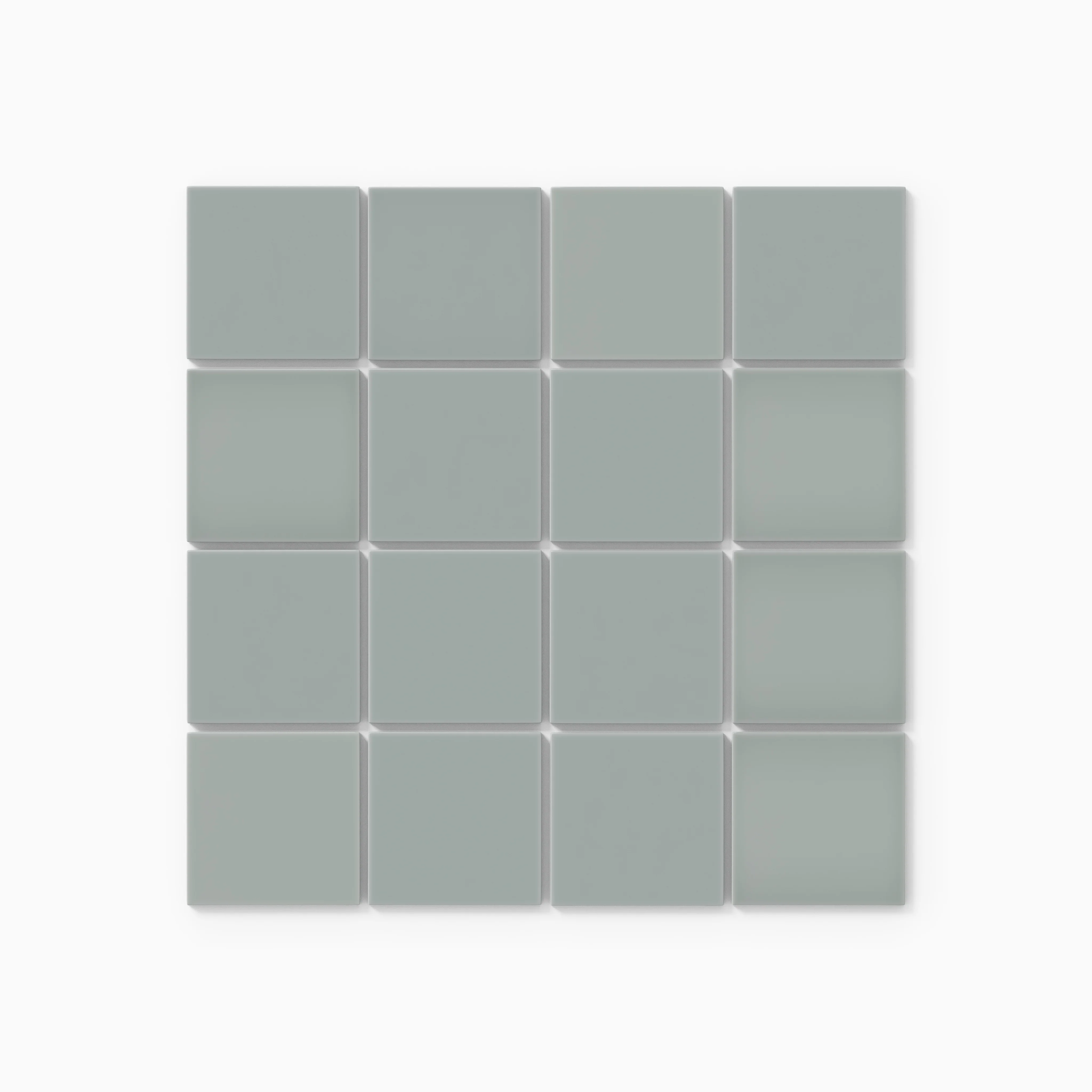 3x3 Straight Set Sheeted Natural Press Ceramic Mosaic Tile in Hood River Gloss - Storm Tile LLC