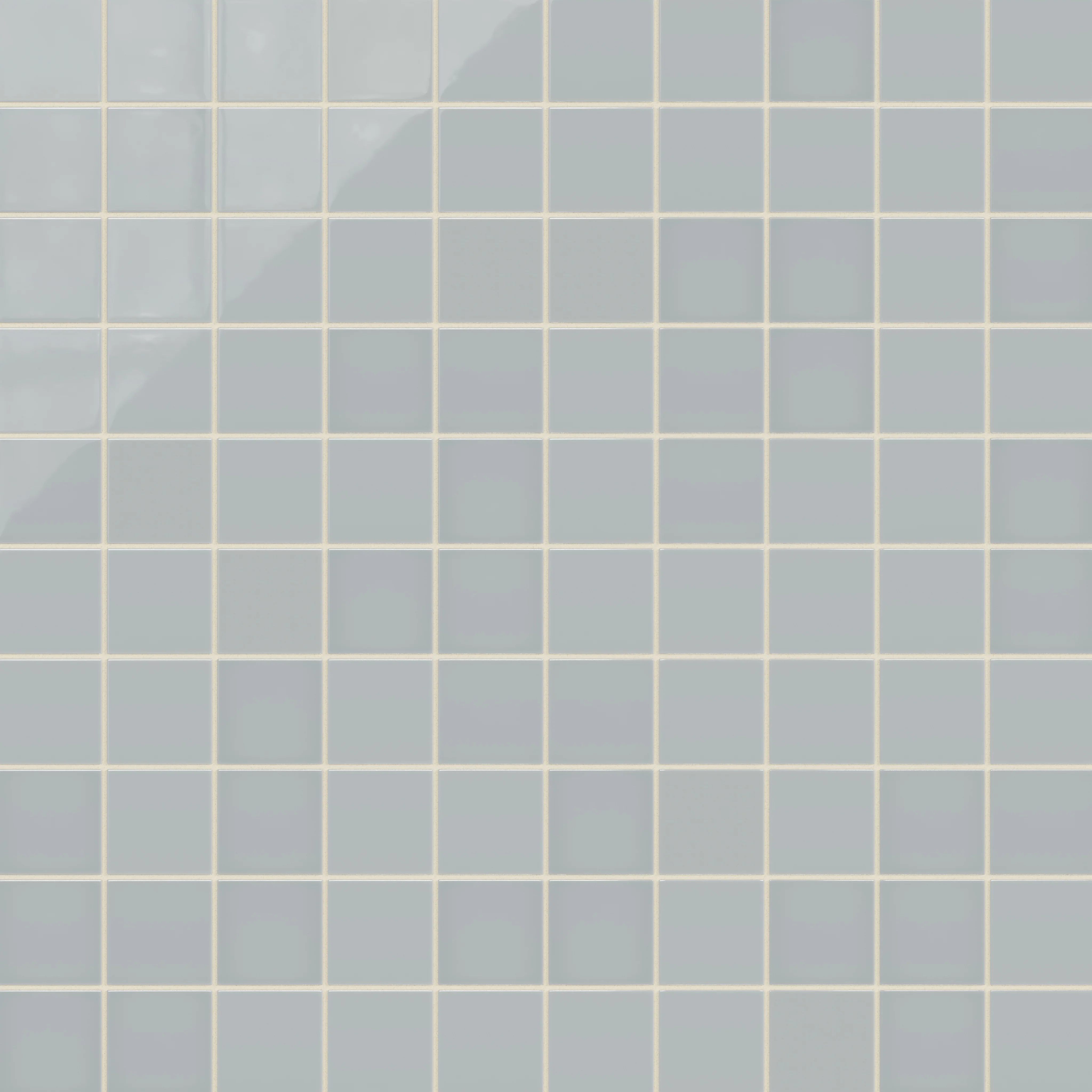 3x3 Straight Set Sheeted Natural Press Ceramic Mosaic Tile in Alberta Blue Gloss - Storm Tile LLC