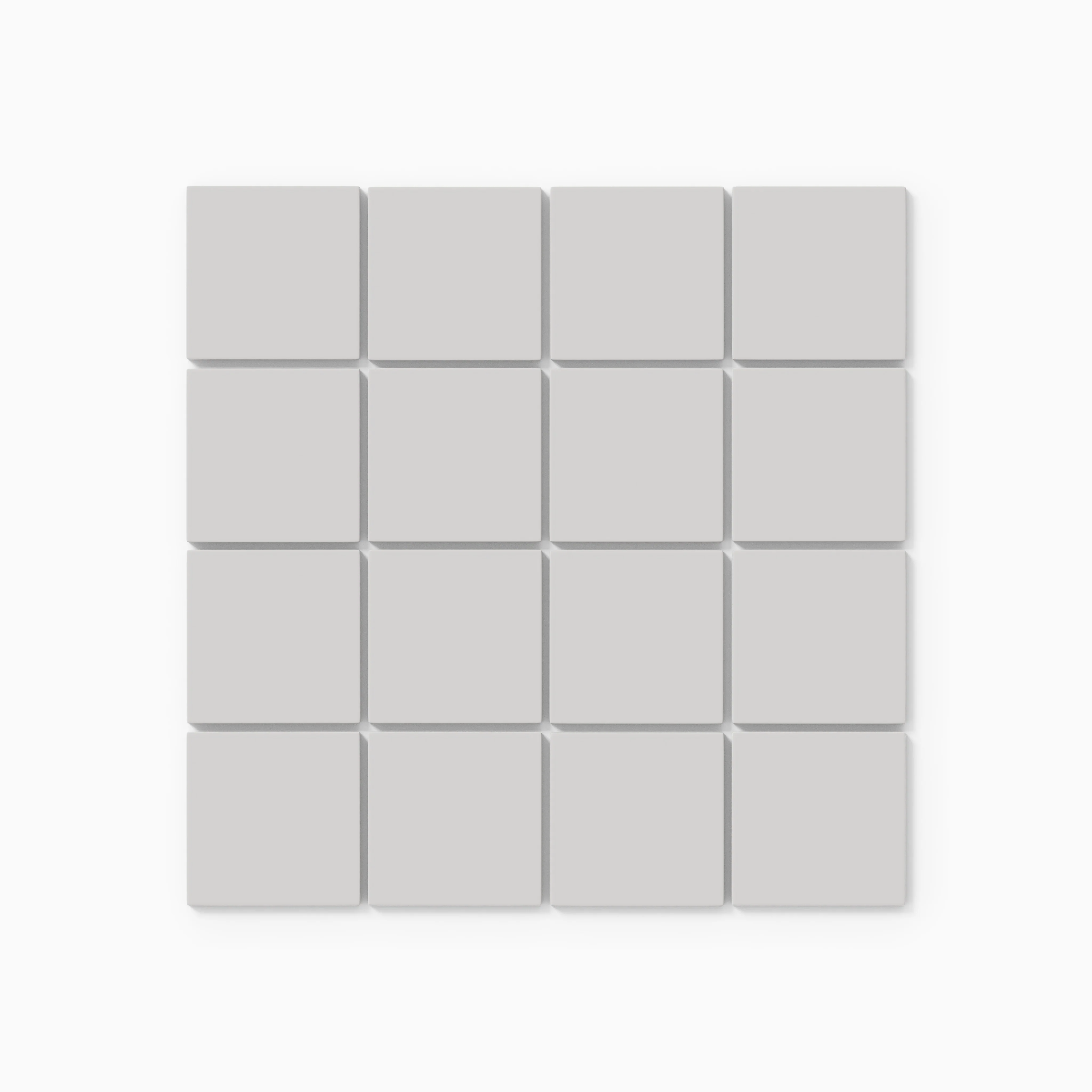 3x3 Straight Set Sheeted Natural Press Ceramic Mosaic Tile in Cloud Cover Matte - Storm Tile LLC