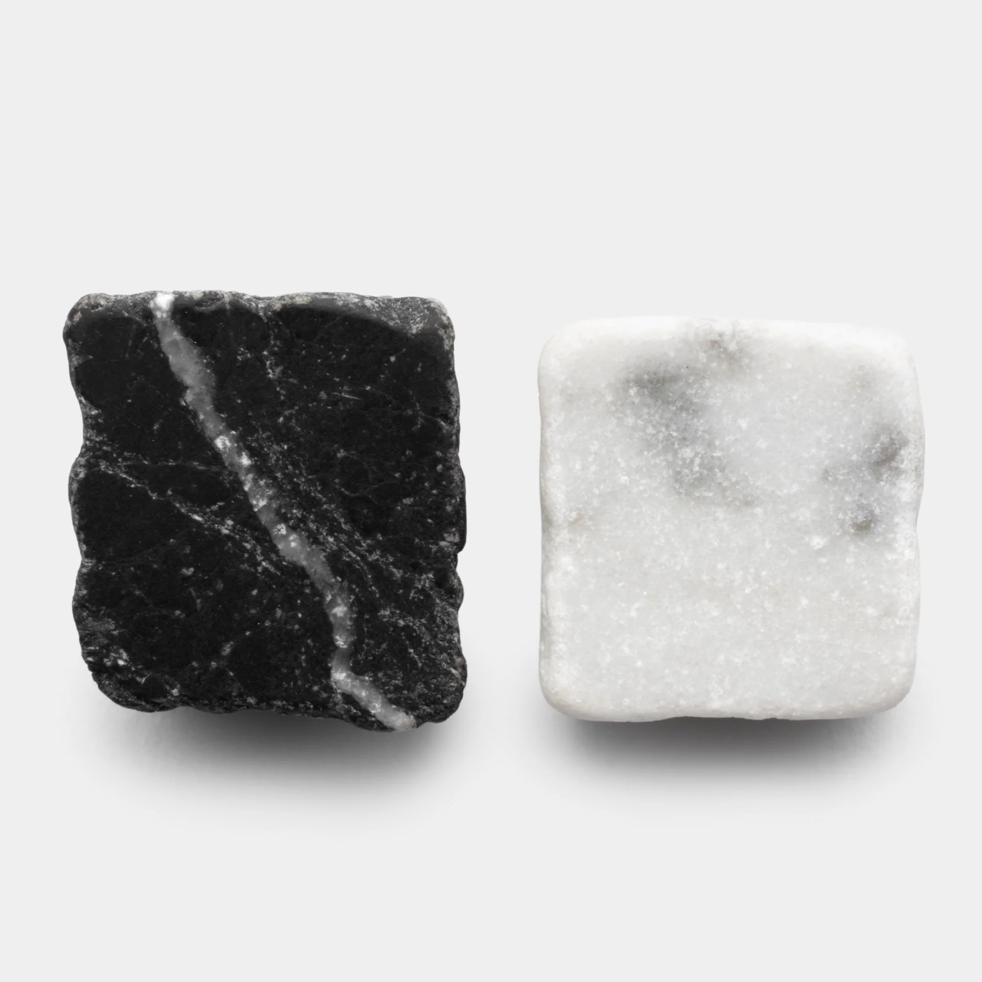 Mini Check in Carrara + Nero Marquina - Storm Tile LLC