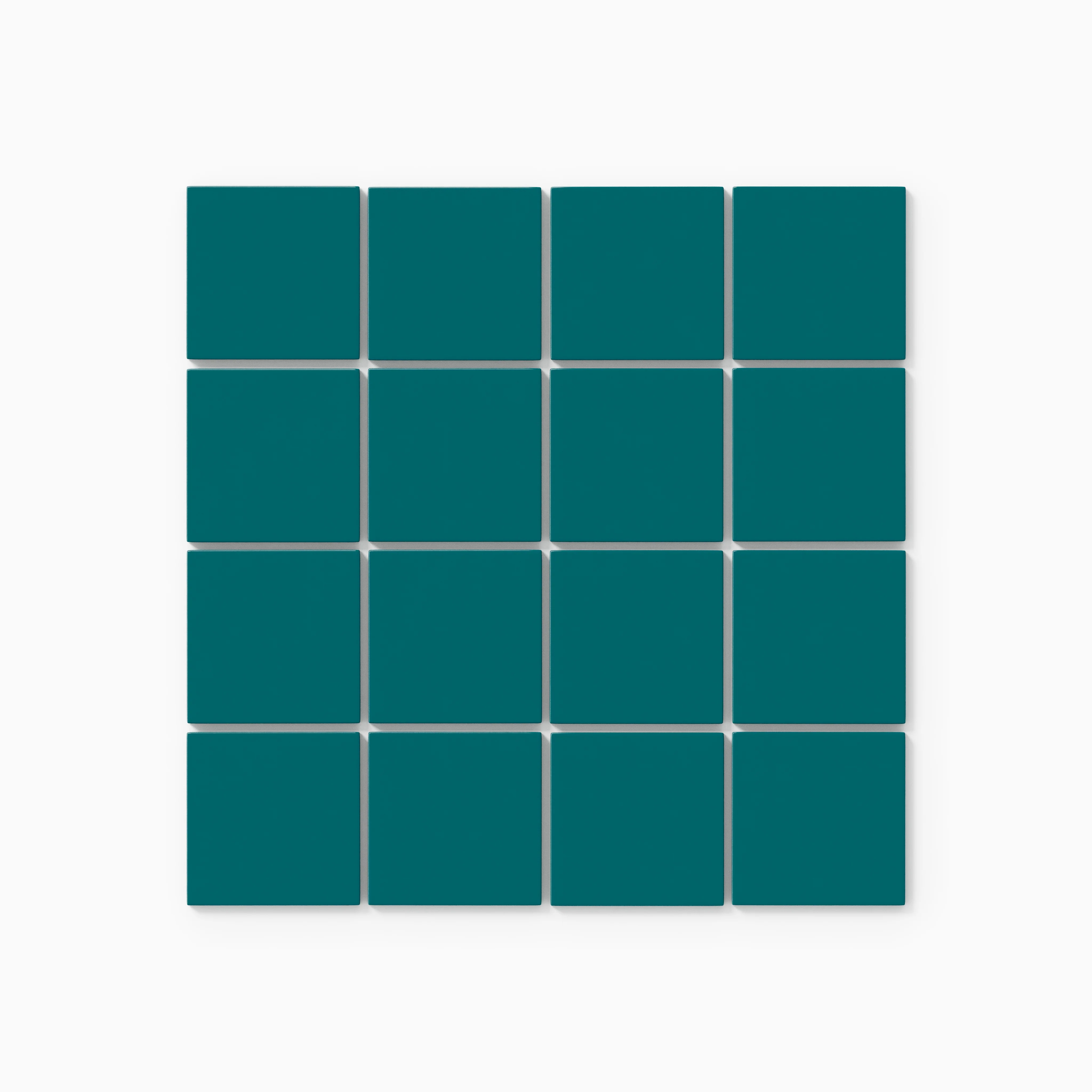 3x3 Straight Set Sheeted Natural Press Ceramic Mosaic Tile in Maya Blue Gloss - Storm Tile LLC