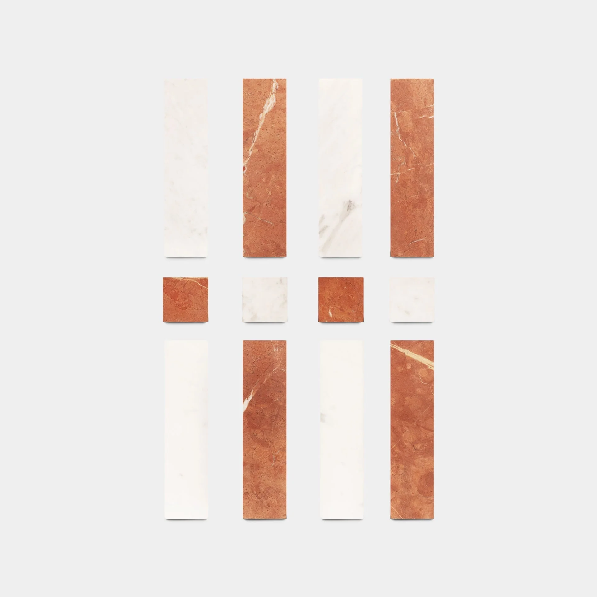 Lucca in Carrara + Rosso Alicante - Storm Tile LLC