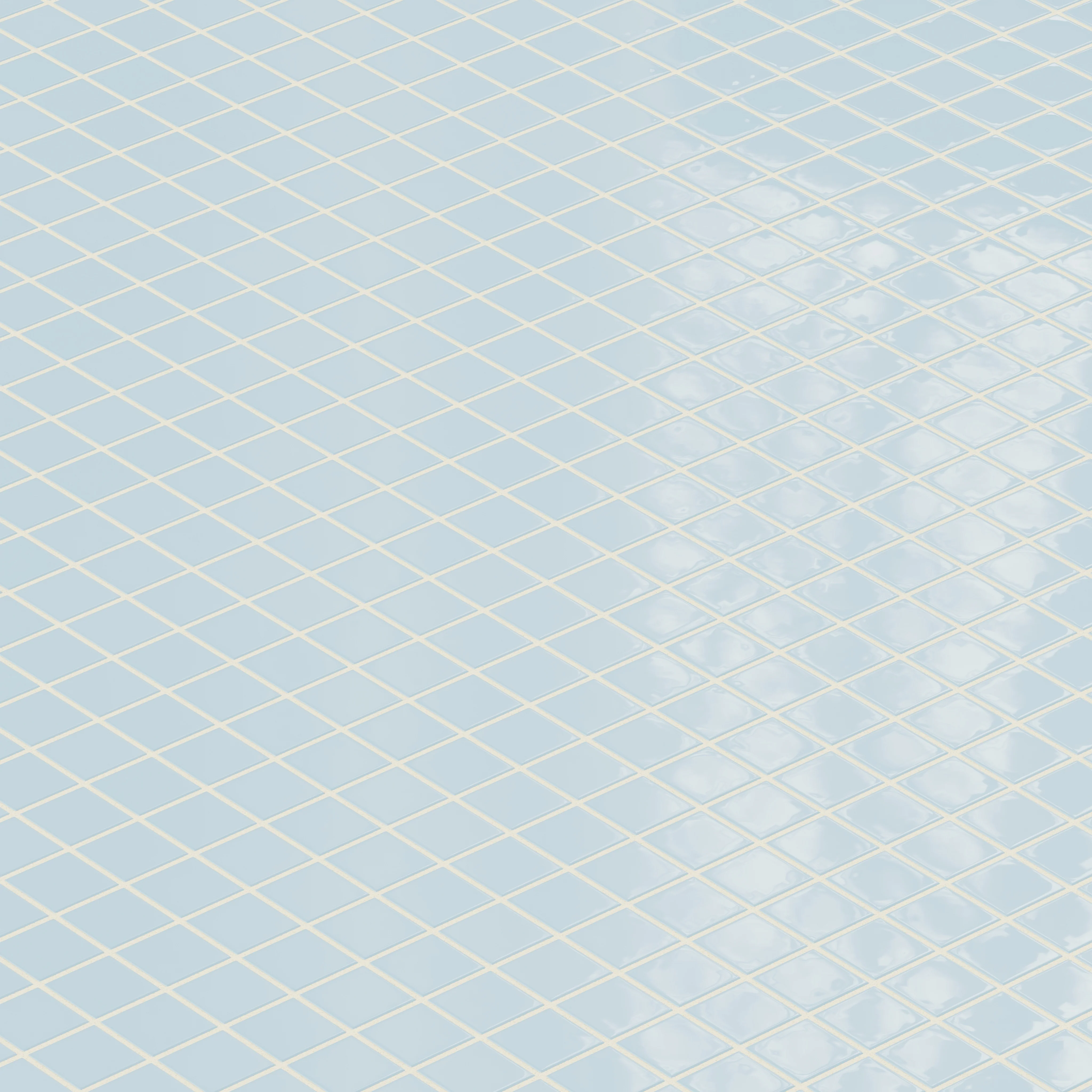 2x2 Straight Set Sheeted Natural Press Ceramic Mosaic Tile in Egyptian Blue Gloss - Storm Tile LLC