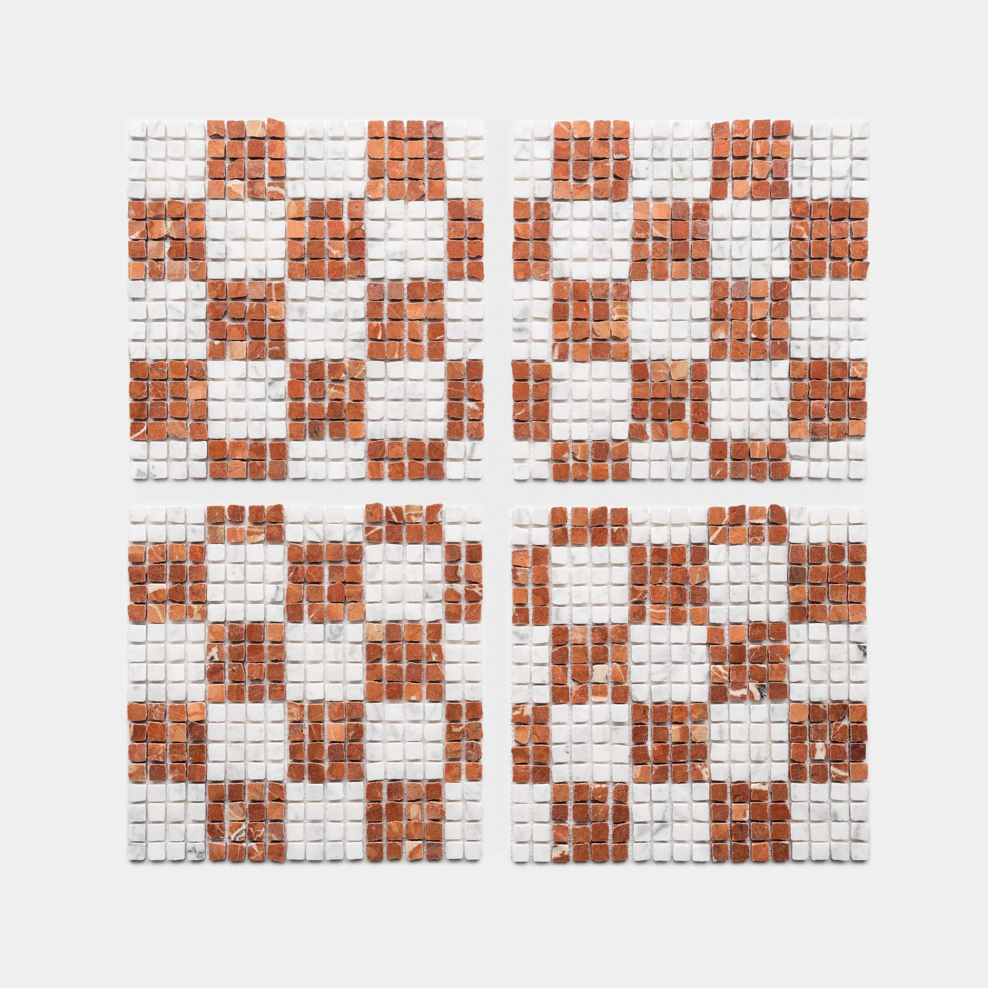 Check in Carrara + Rosso Alicante - Storm Tile LLC