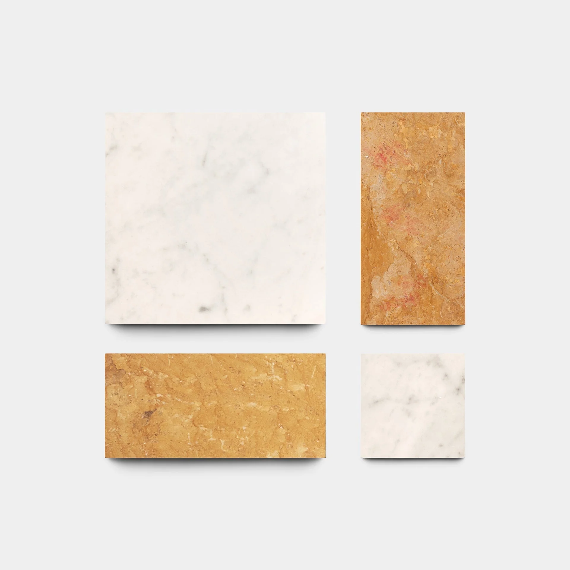 Etna in Carrara + Giallo Reale - Storm Tile LLC