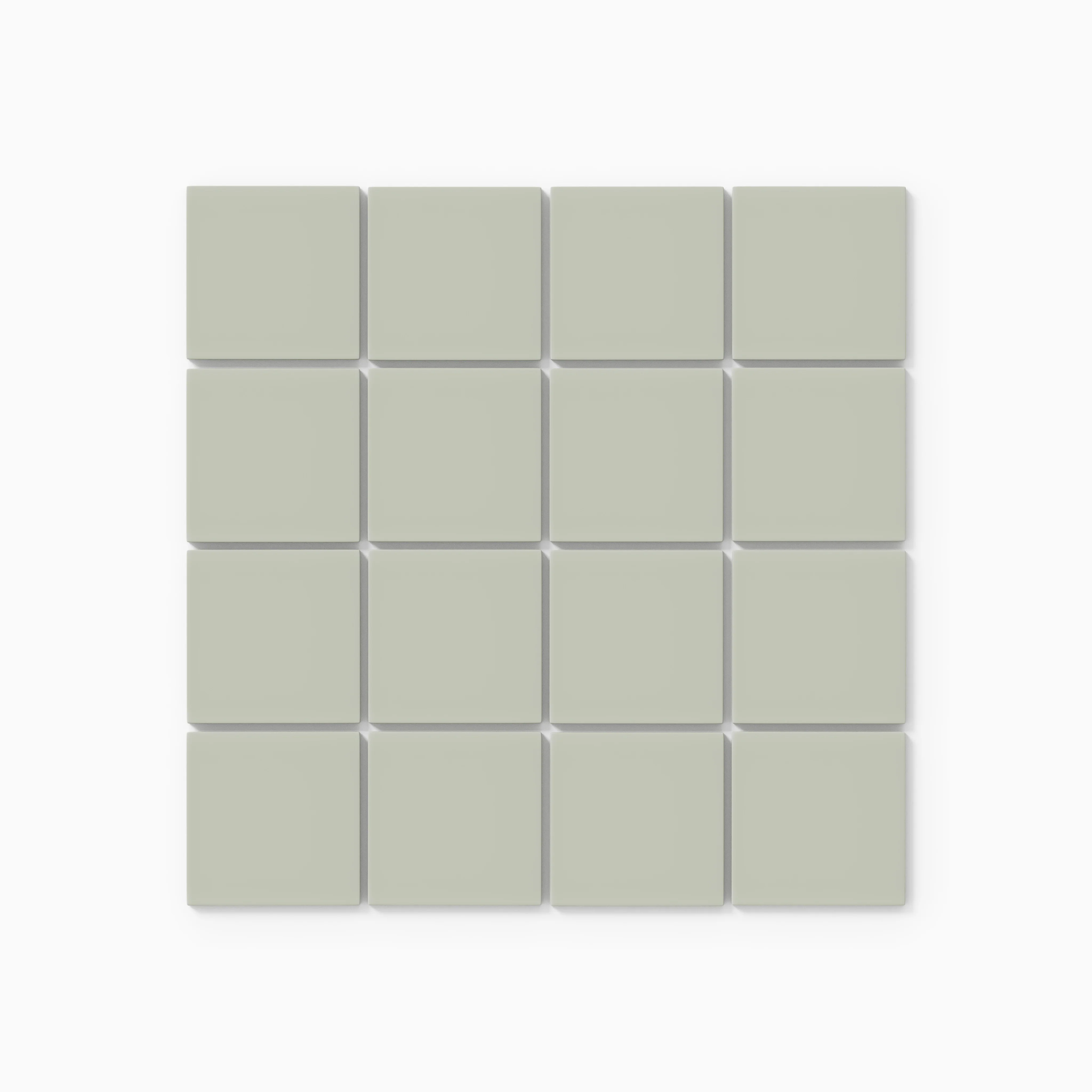 3x3 Straight Set Sheeted Natural Press Ceramic Mosaic Tile in Manzanita Matte - Storm Tile LLC