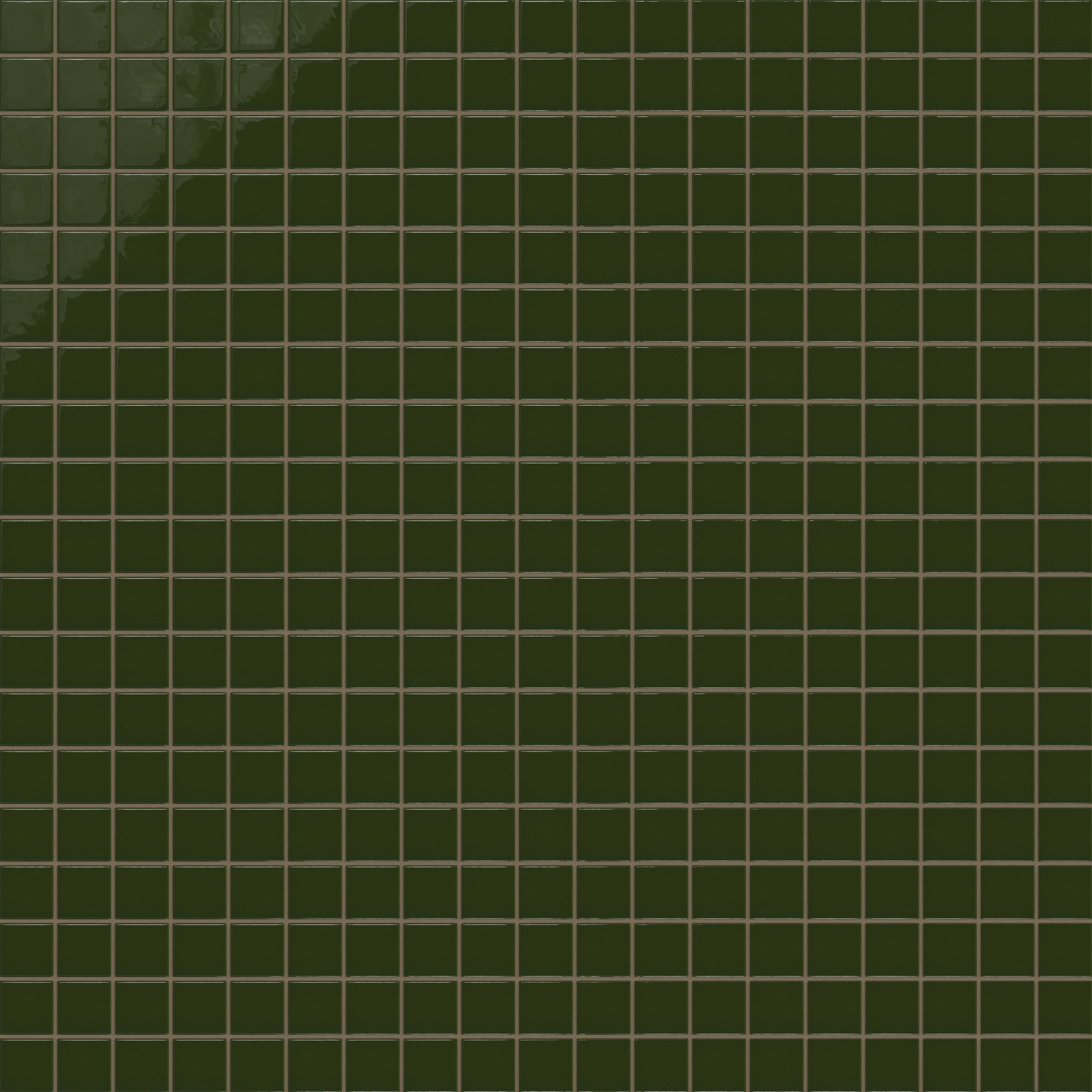 2x2 Straight Set Sheeted Natural Press Ceramic Mosaic Tile in Green Apatite Gloss - Storm Tile LLC