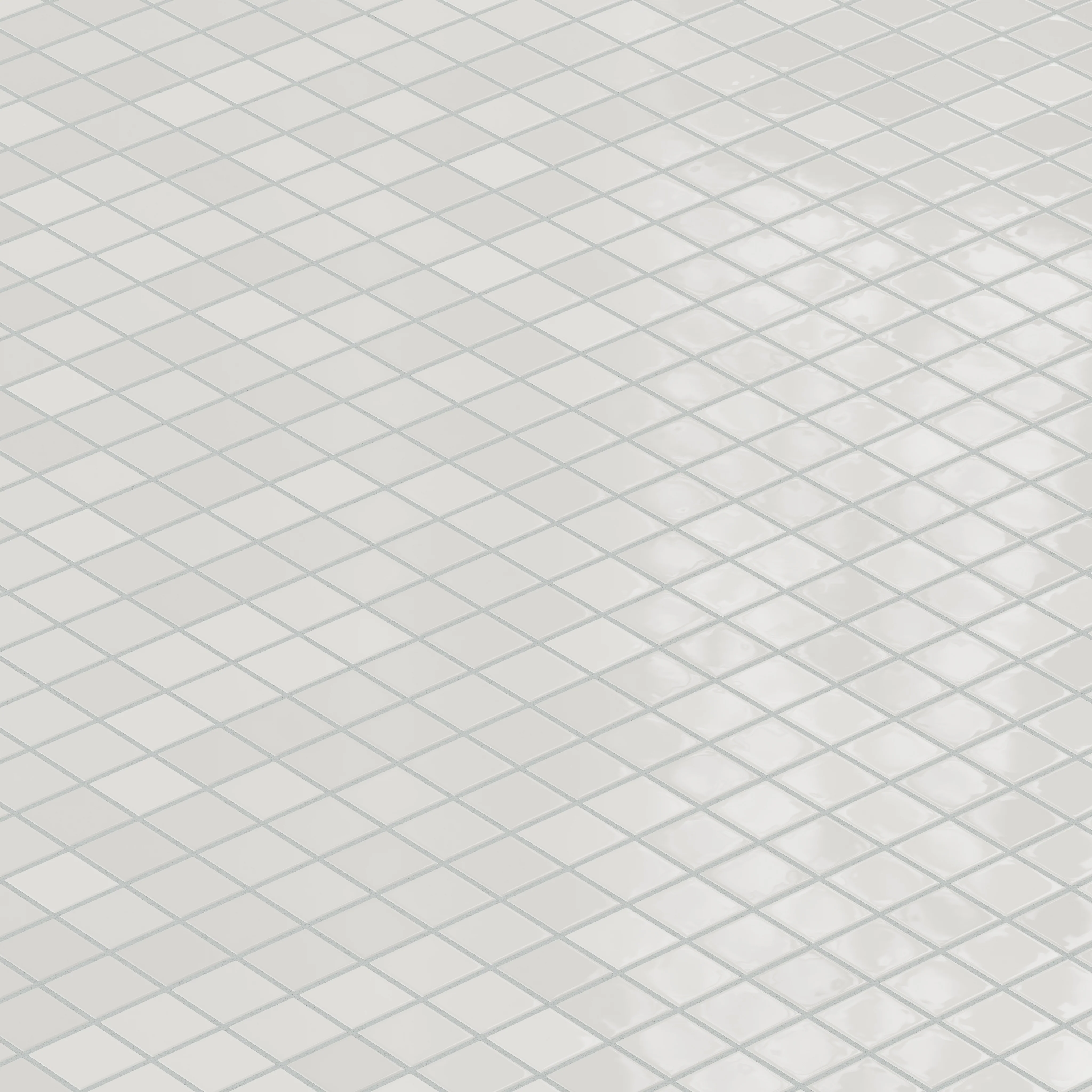 2x2 Straight Set Sheeted Natural Press Ceramic Mosaic Tile in Cloud Cover Gloss - Storm Tile LLC