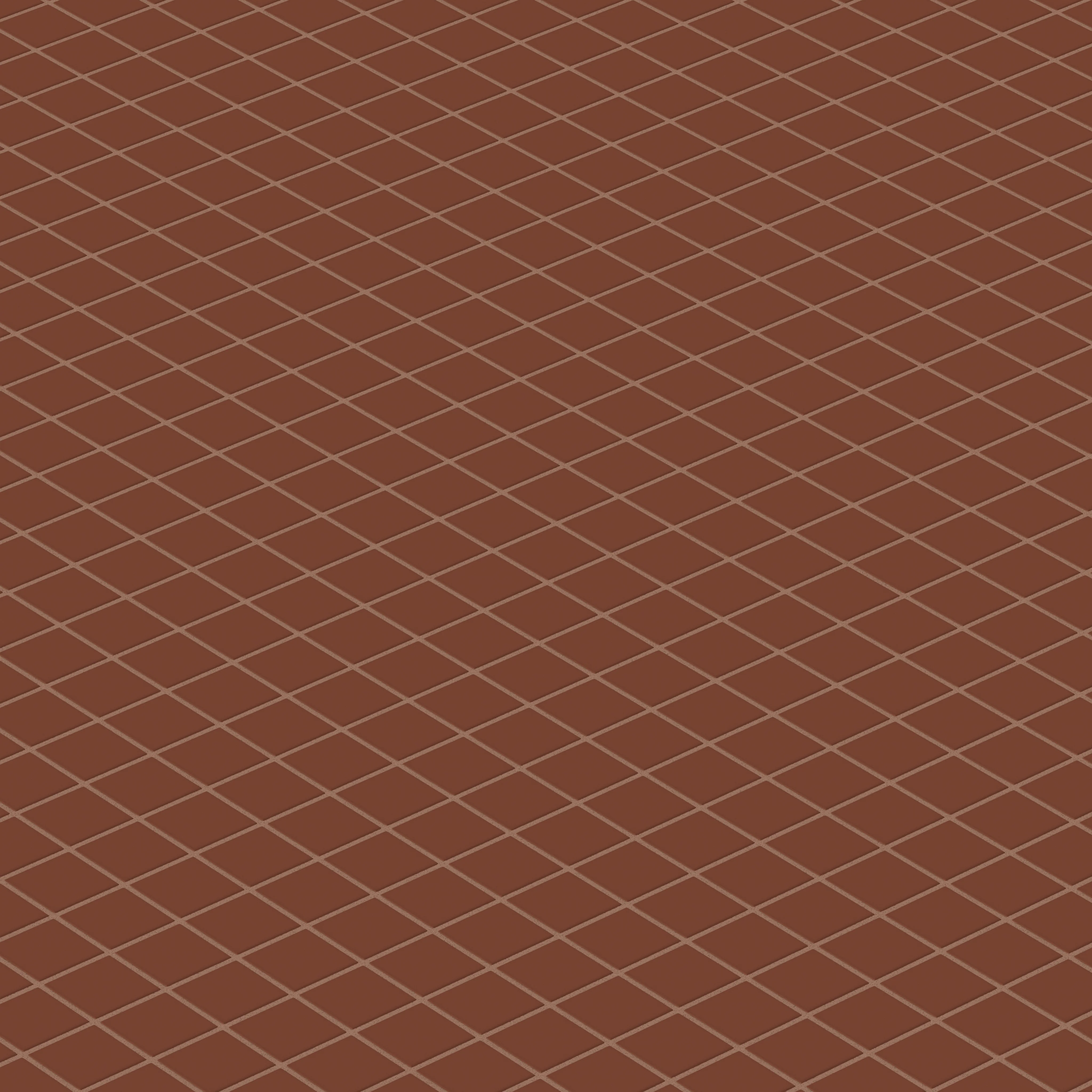 2x2 Straight Set Sheeted Natural Press Ceramic Mosaic Tile in Red Iron Oxide Matte - Storm Tile LLC