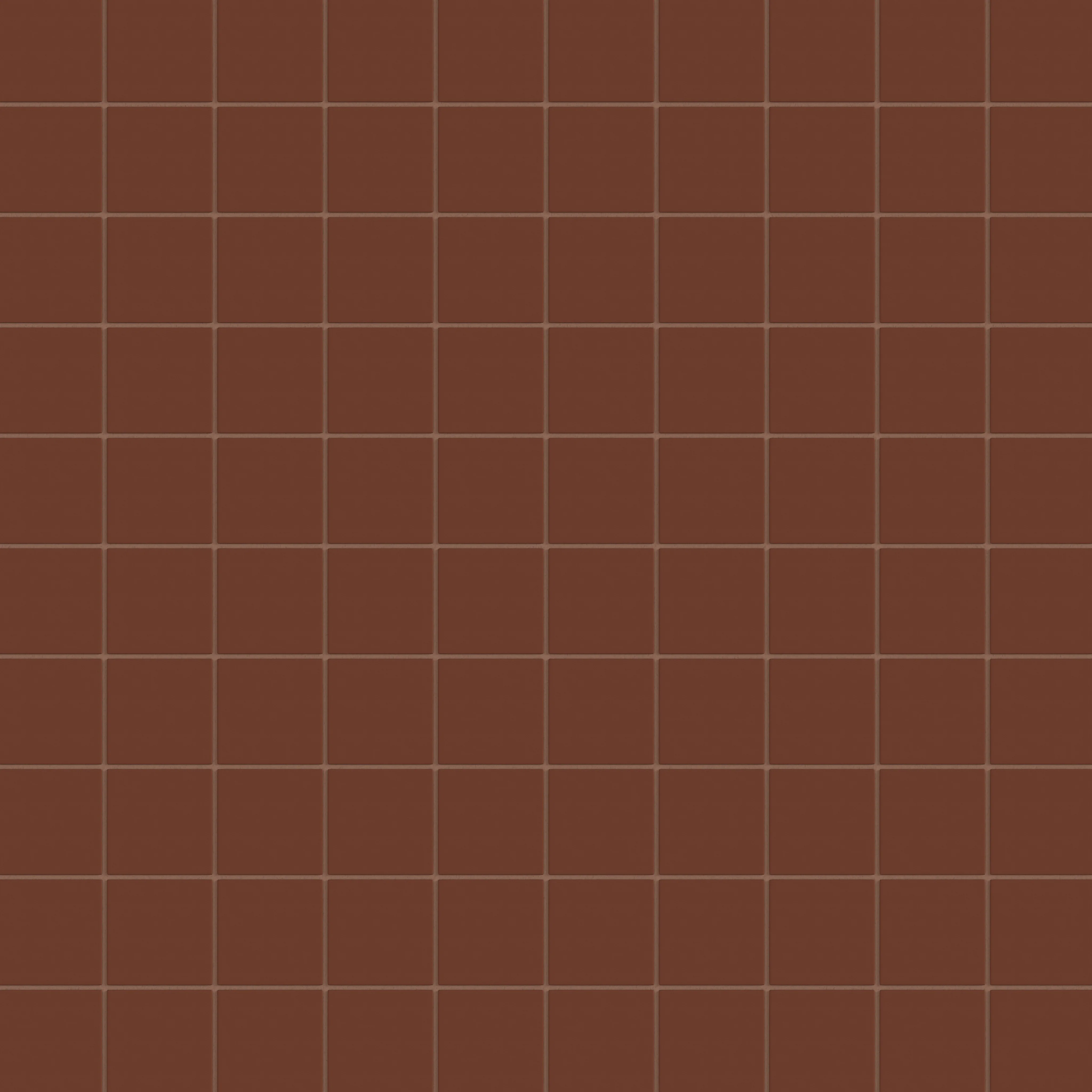 3x3 Straight Set Sheeted Natural Press Ceramic Mosaic Tile in Red Iron Oxide Matte - Storm Tile LLC