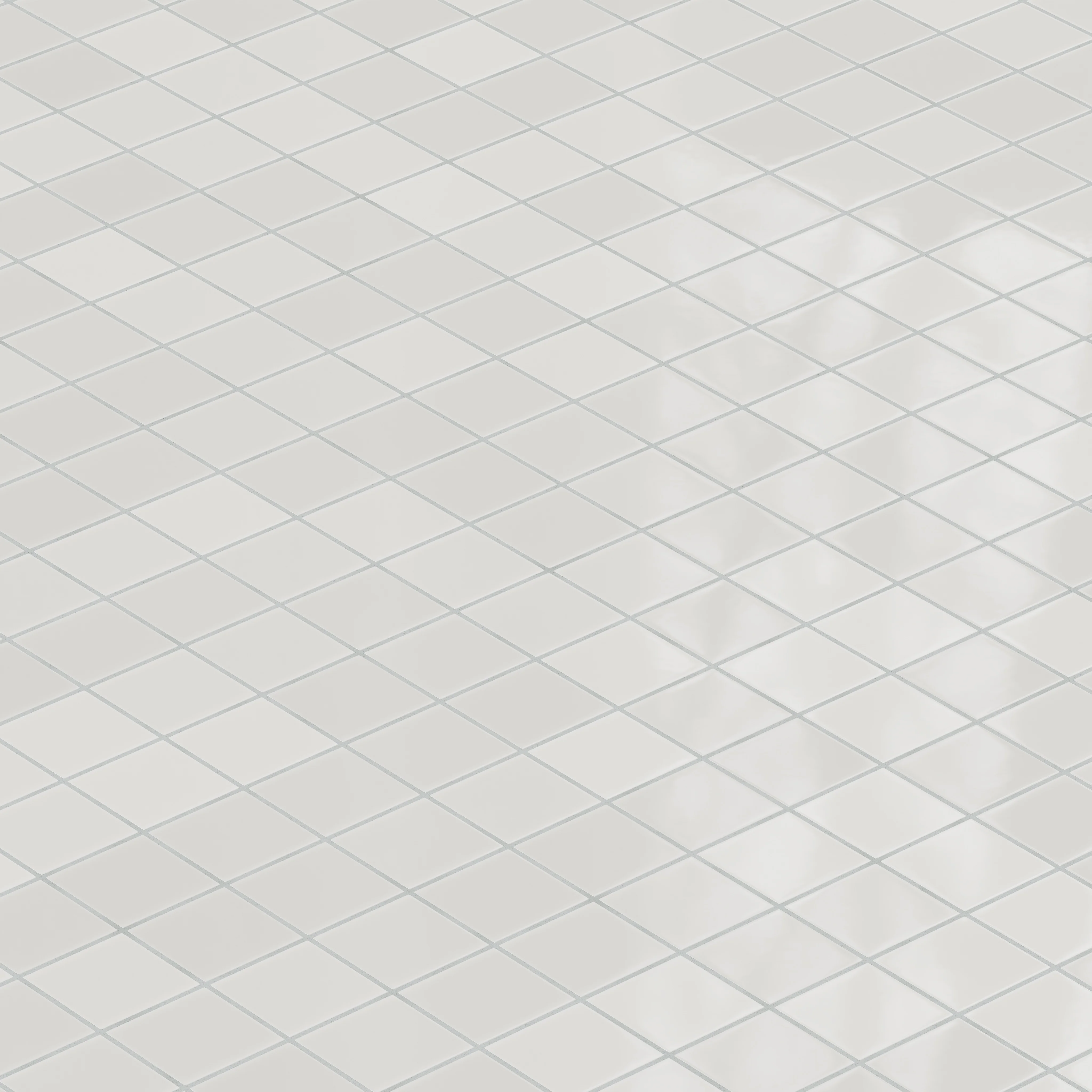 3x3 Straight Set Sheeted Natural Press Ceramic Mosaic Tile in Cloud Cover Gloss - Storm Tile LLC