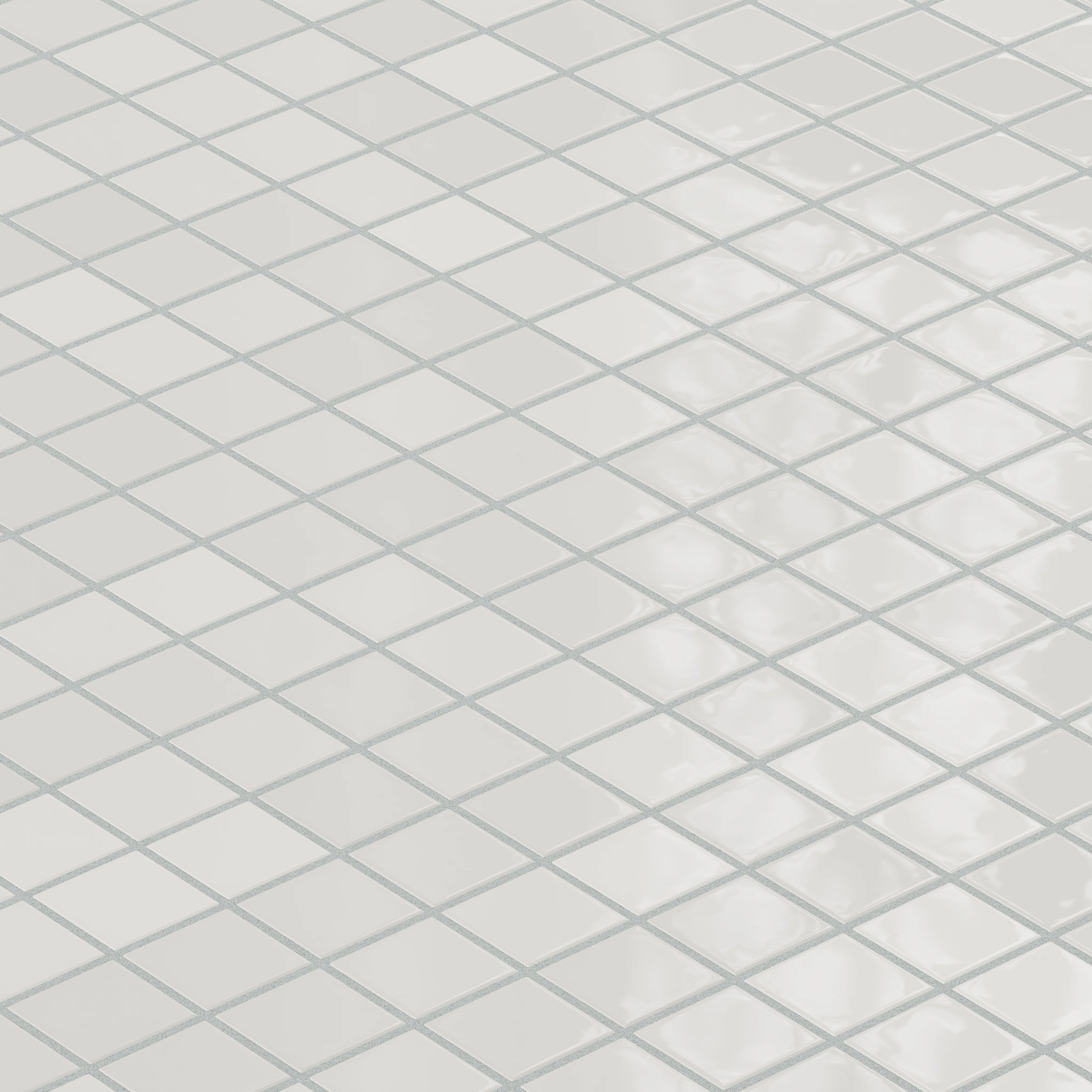 2x2 Straight Set Sheeted Natural Press Ceramic Mosaic Tile in Cloud Cover Gloss - Storm Tile LLC