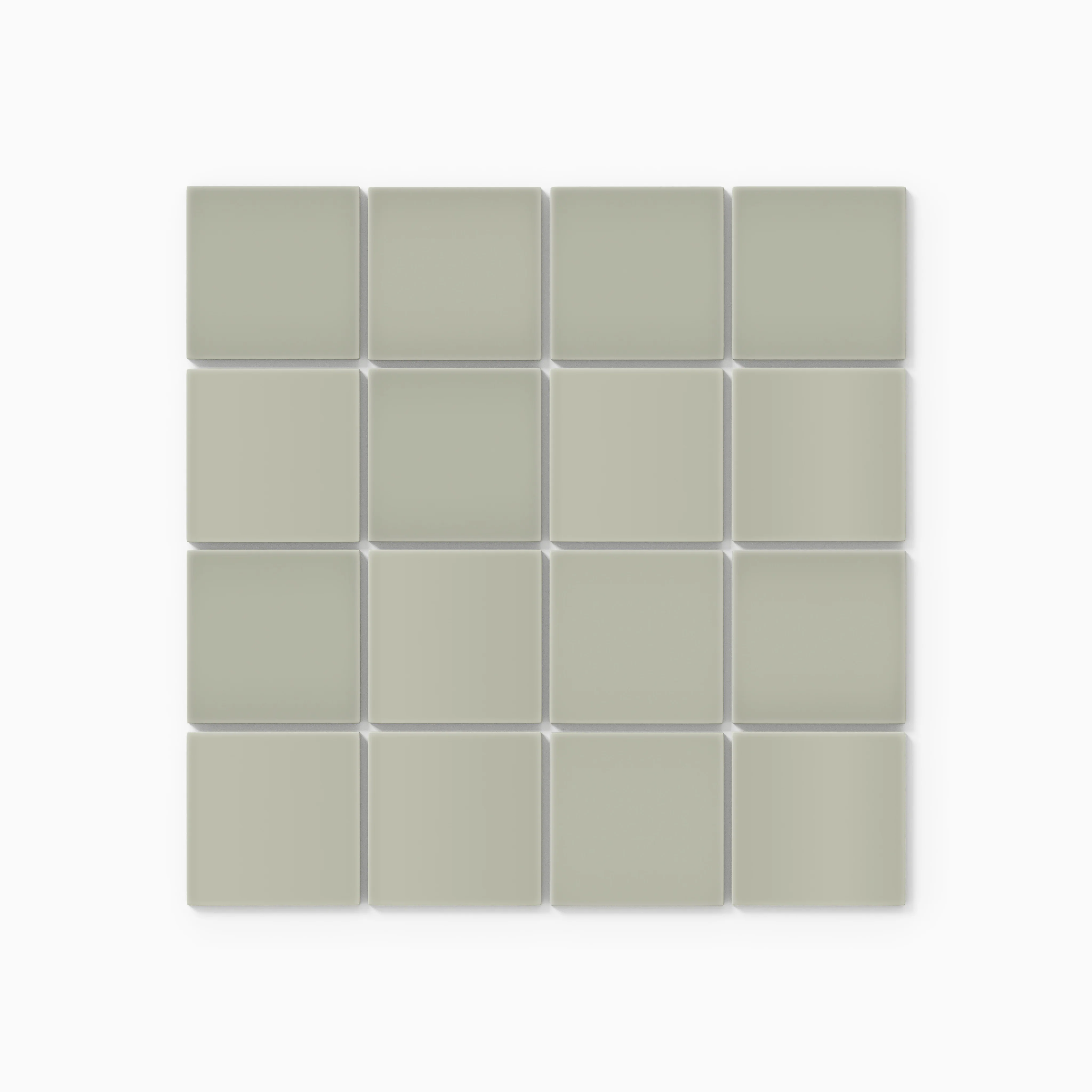 3x3 Straight Set Sheeted Natural Press Ceramic Mosaic Tile in Manzanita Gloss - Storm Tile LLC