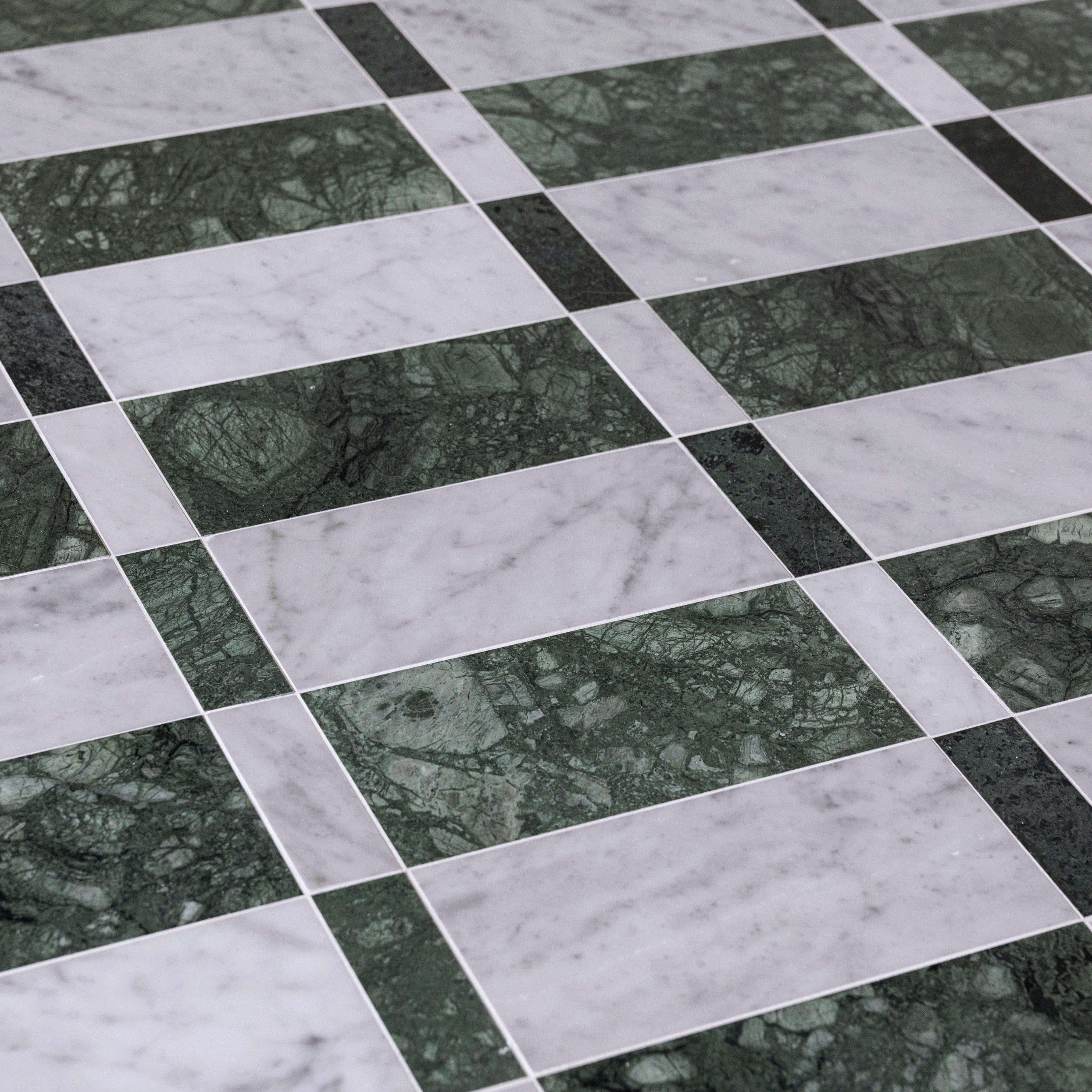 Verona in Carrara + Verde Alpi - Storm Tile LLC