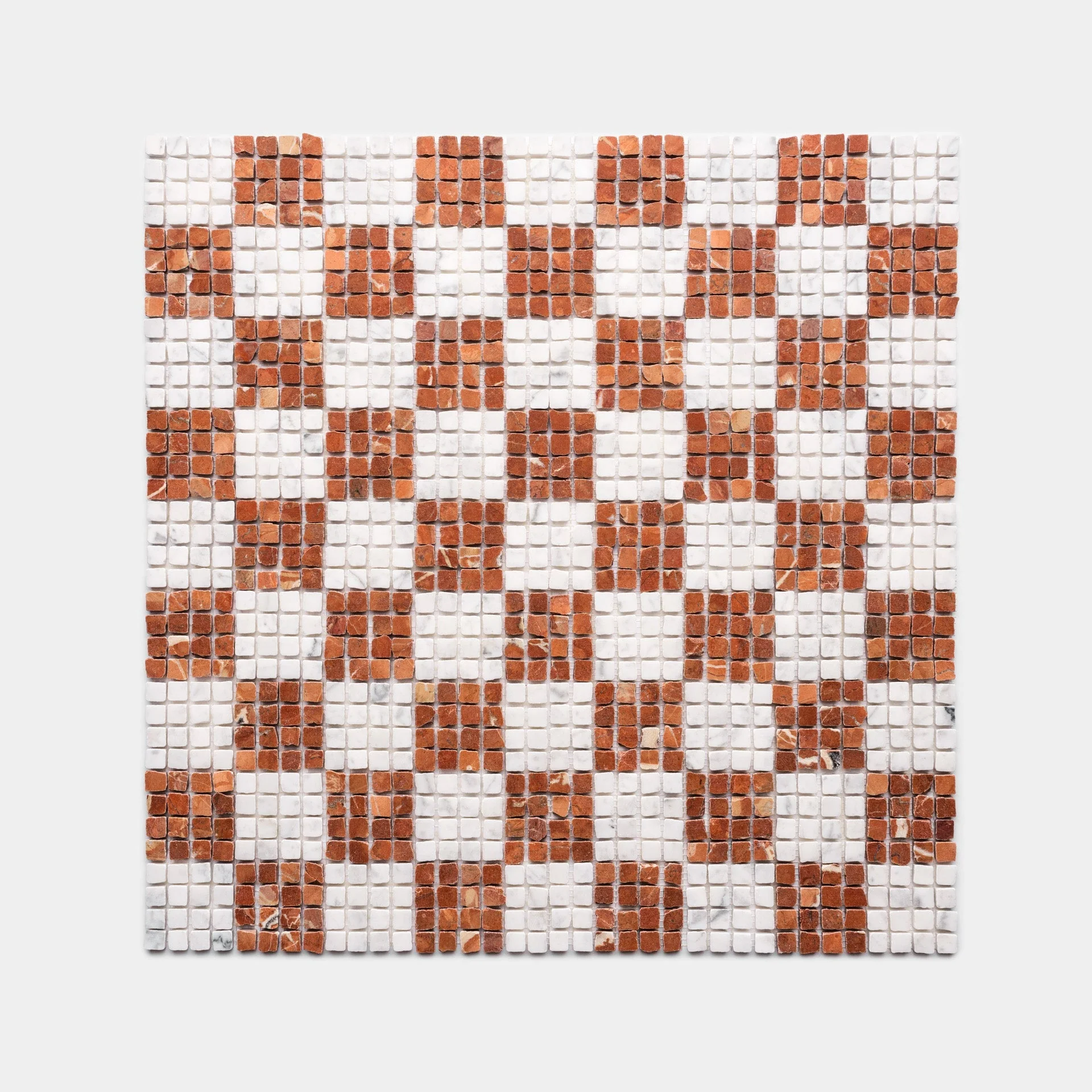 Check in Carrara + Rosso Alicante - Storm Tile LLC