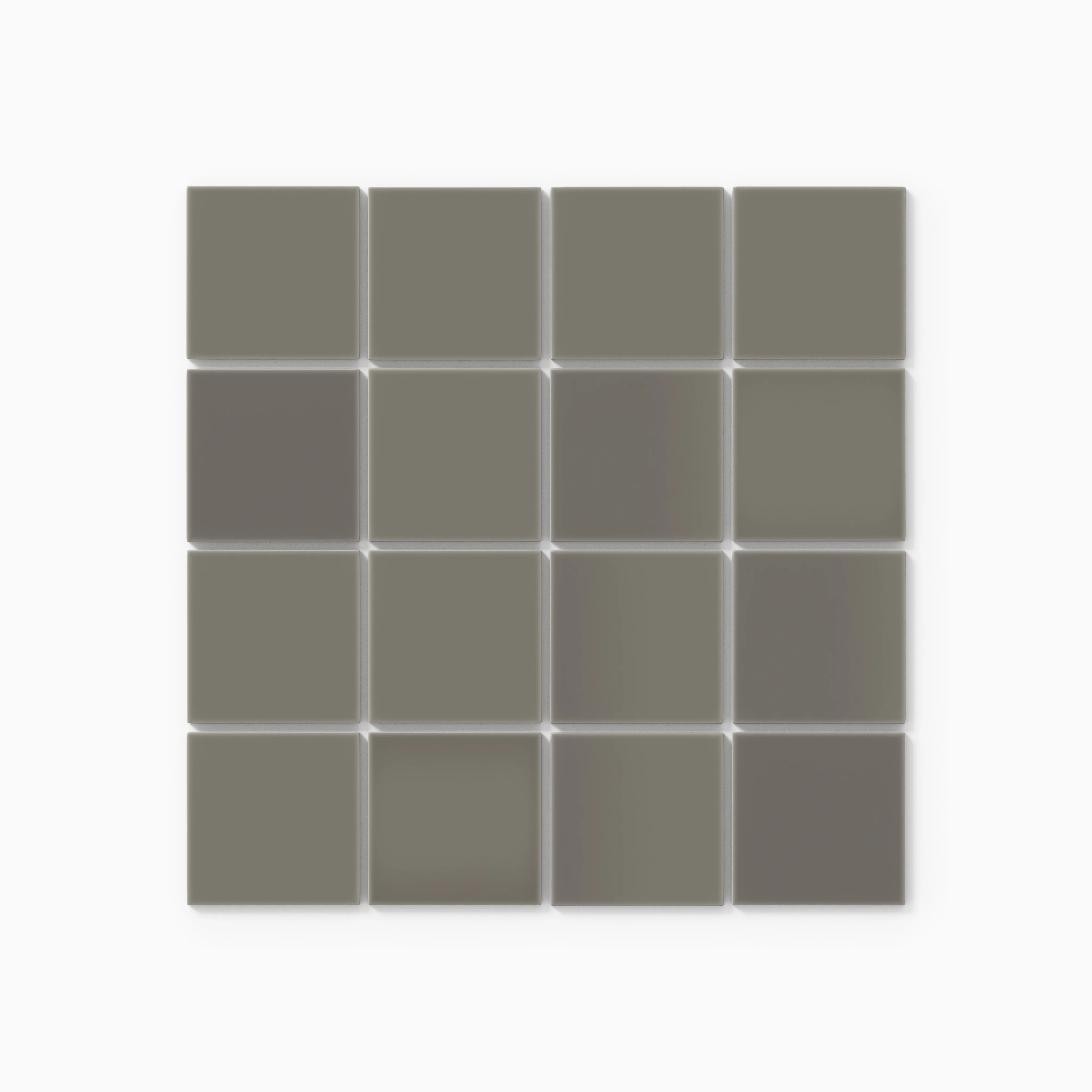 3x3 Straight Set Sheeted Natural Press Ceramic Mosaic Tile in Timberline Gloss - Storm Tile LLC