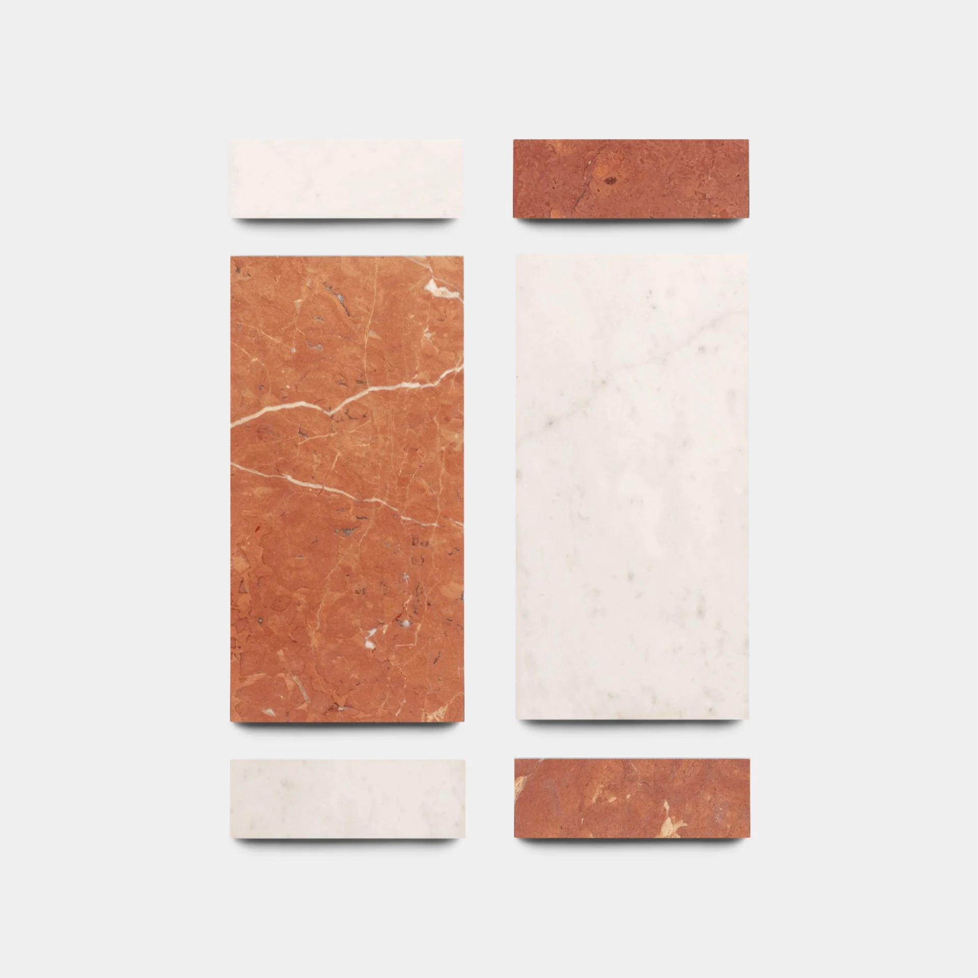Verona in Carrara + Rosso Alicante - Storm Tile LLC