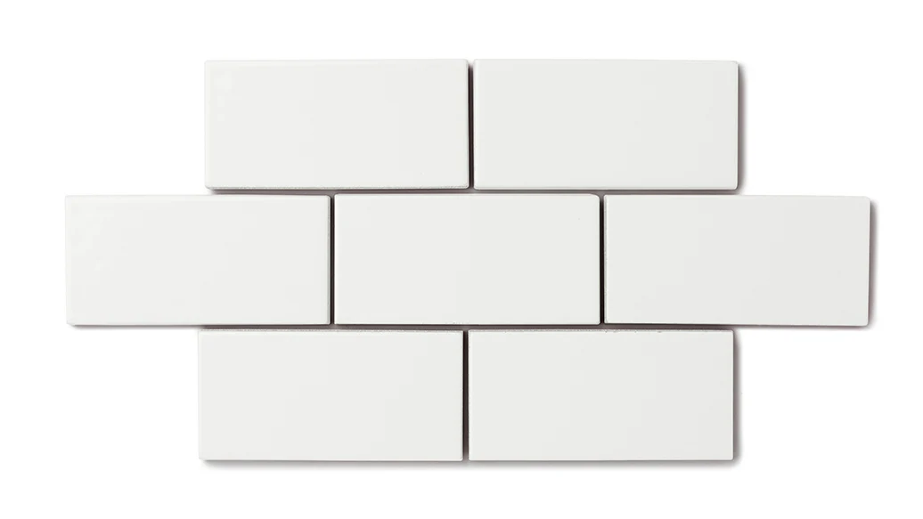 2x2 Straight Set Sheeted Natural Press Ceramic Mosaic Tile in Zinc Gloss - Storm Tile LLC