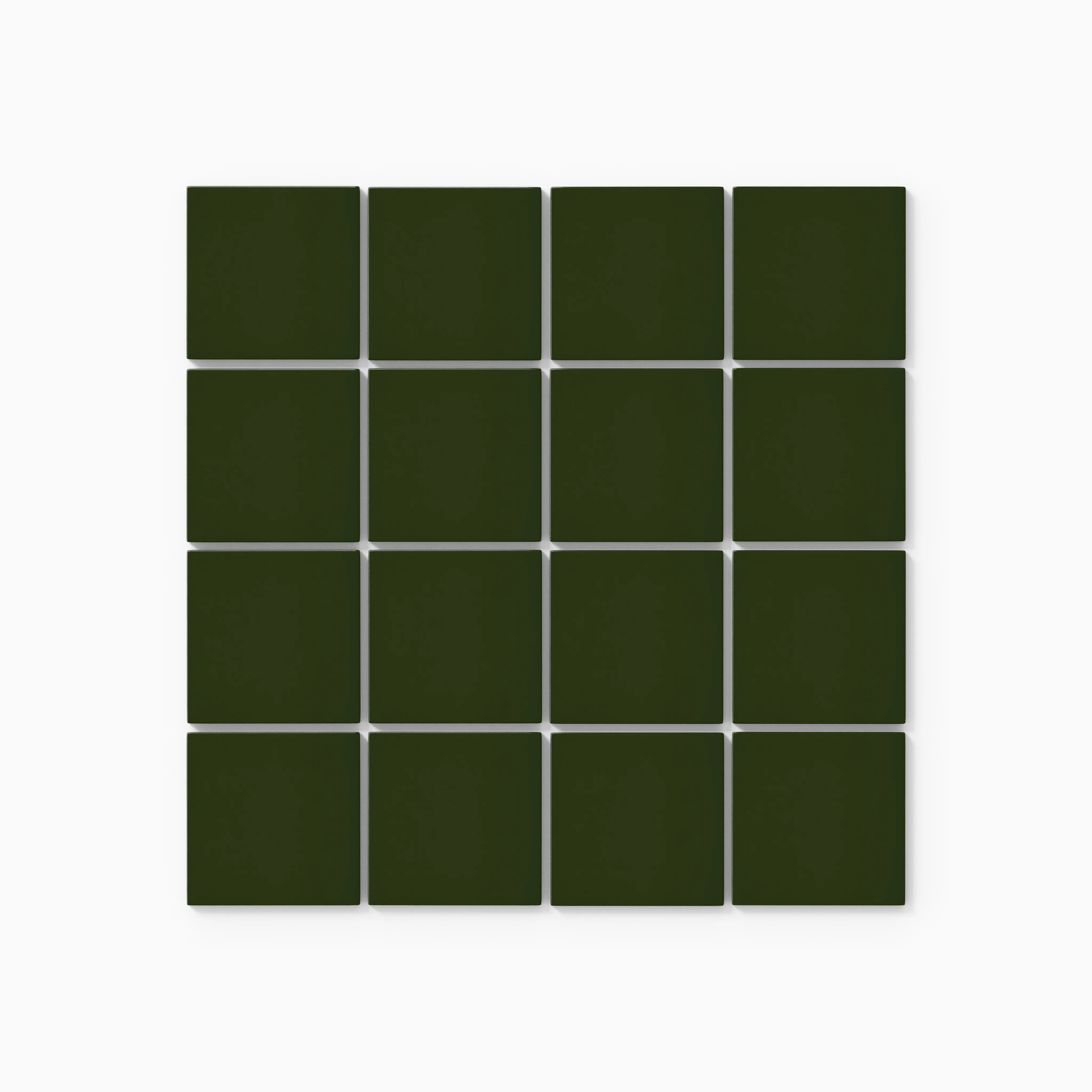 3x3 Straight Set Sheeted Natural Press Ceramic Mosaic Tile in Green Apatite Gloss - Storm Tile LLC