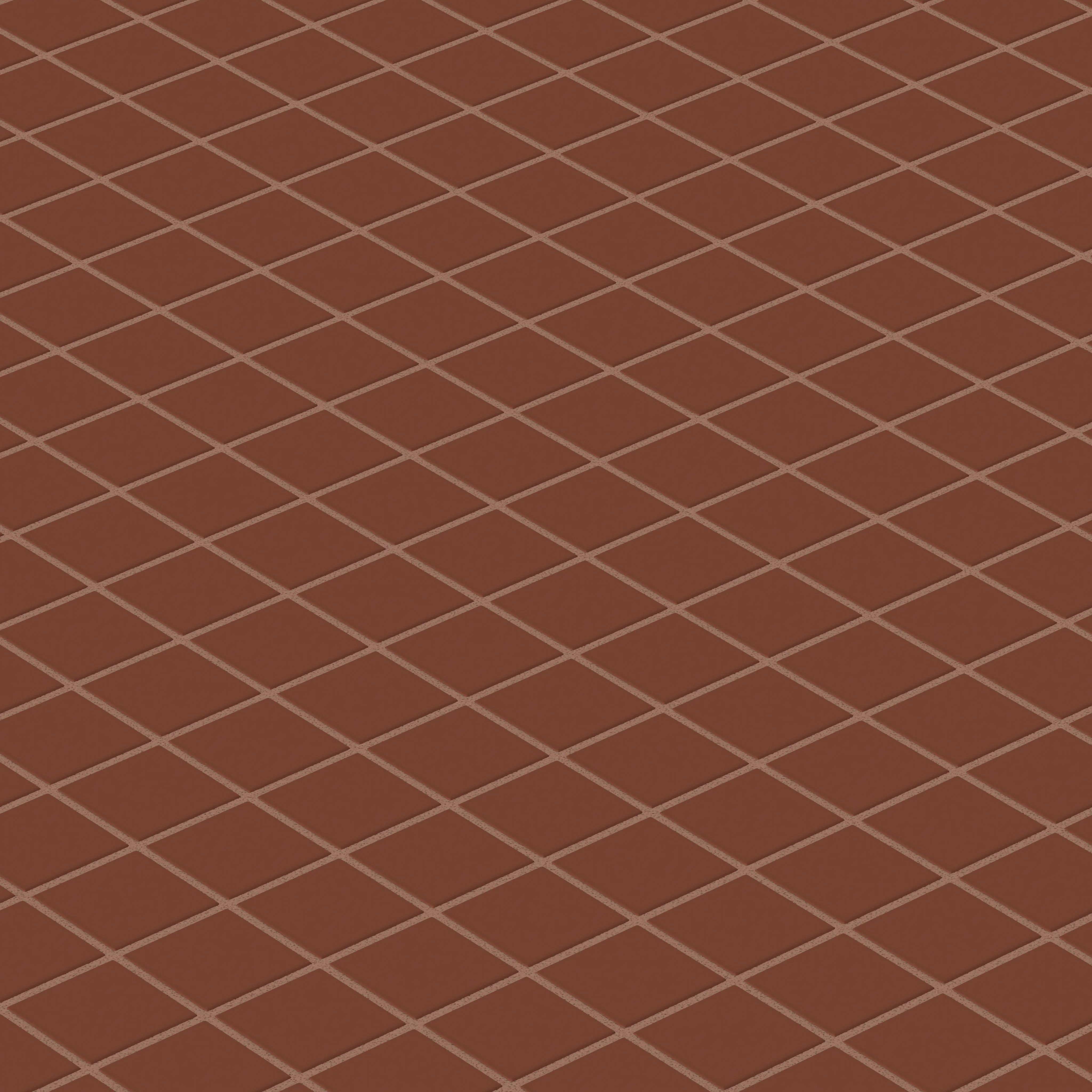 2x2 Straight Set Sheeted Natural Press Ceramic Mosaic Tile in Red Iron Oxide Matte - Storm Tile LLC