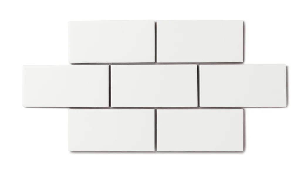 3x3 Straight Set Sheeted Natural Press Ceramic Mosaic Tile in Zinc Matte - Storm Tile LLC