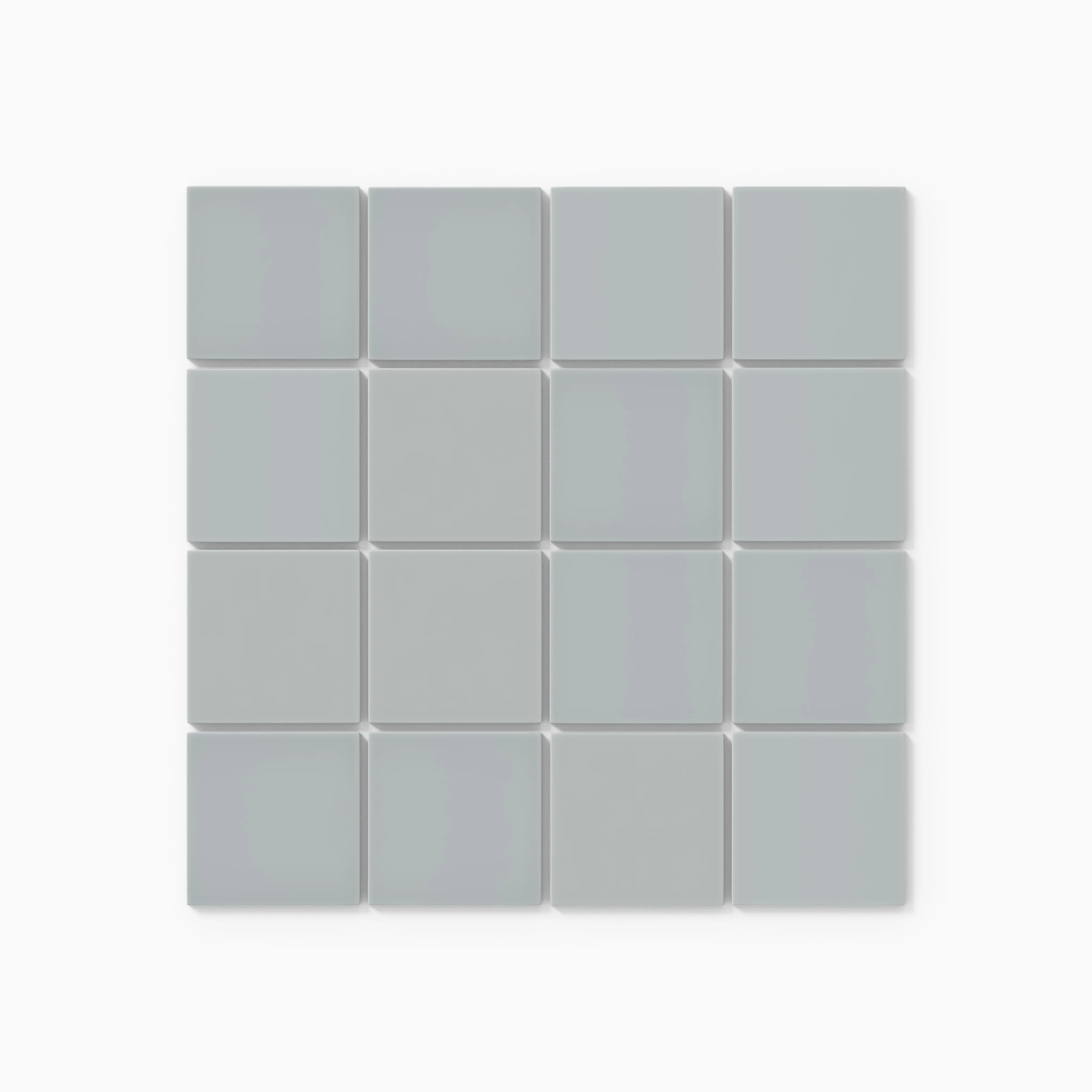 3x3 Straight Set Sheeted Natural Press Ceramic Mosaic Tile in Alberta Blue Gloss - Storm Tile LLC