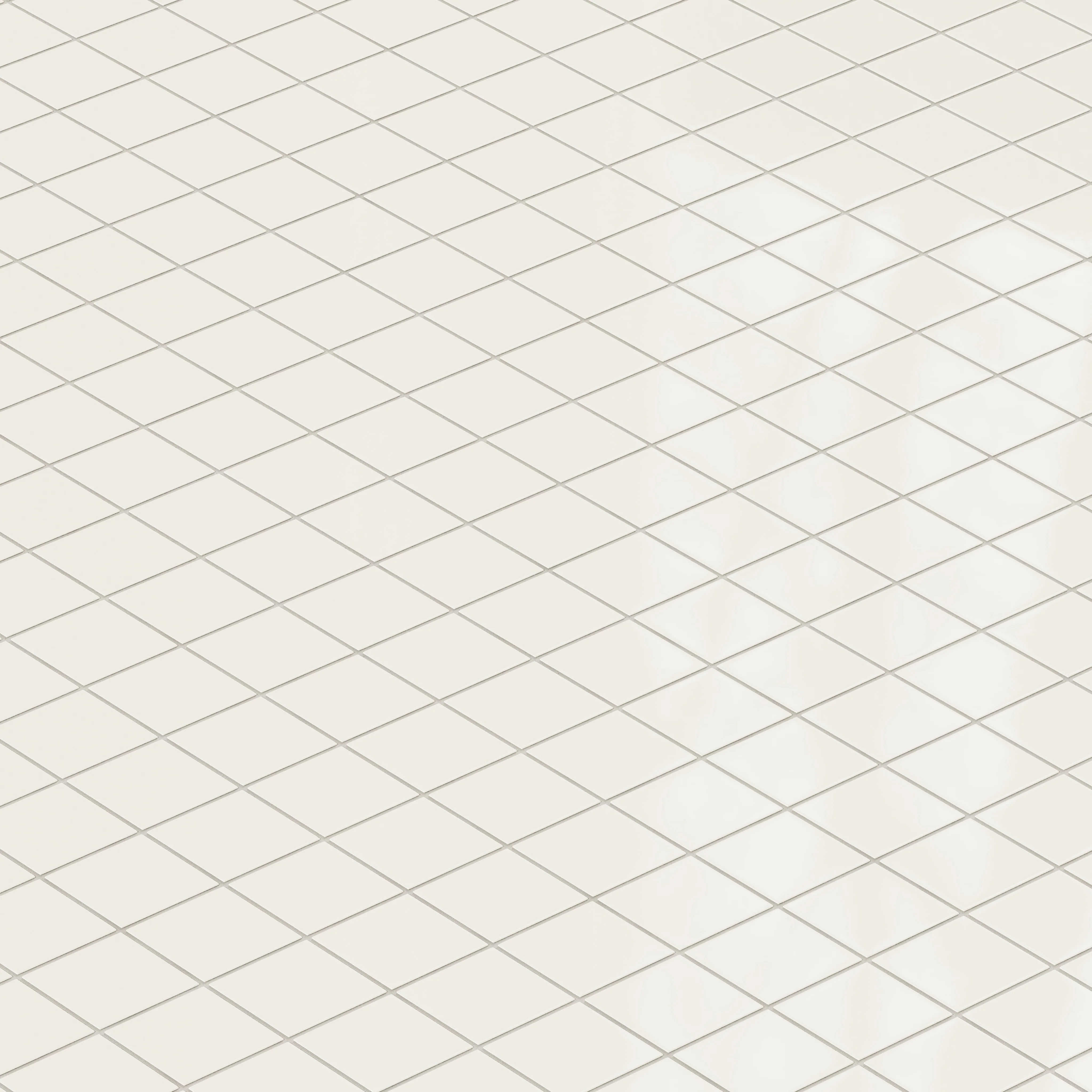 3x3 Straight Set Sheeted Natural Press Ceramic Mosaic Tile in Salt Creek Gloss - Storm Tile LLC