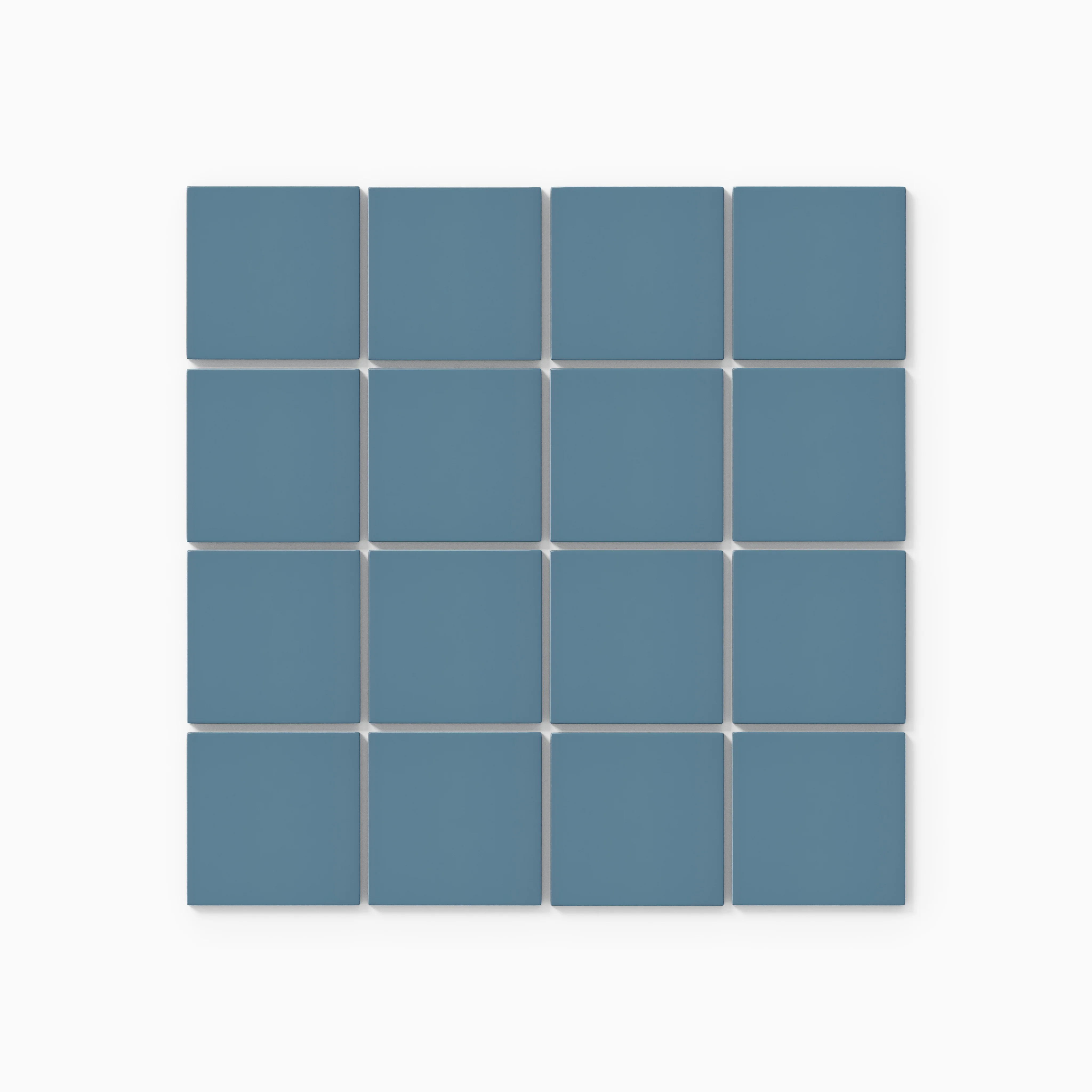 3x3 Straight Set Sheeted Natural Press Ceramic Mosaic Tile in Azurite Gloss - Storm Tile LLC