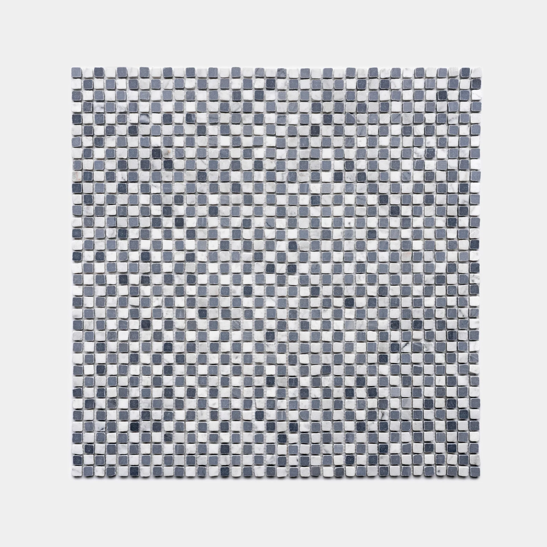 Mini Check in Carrara + Bardiglio Imperiale - Storm Tile LLC