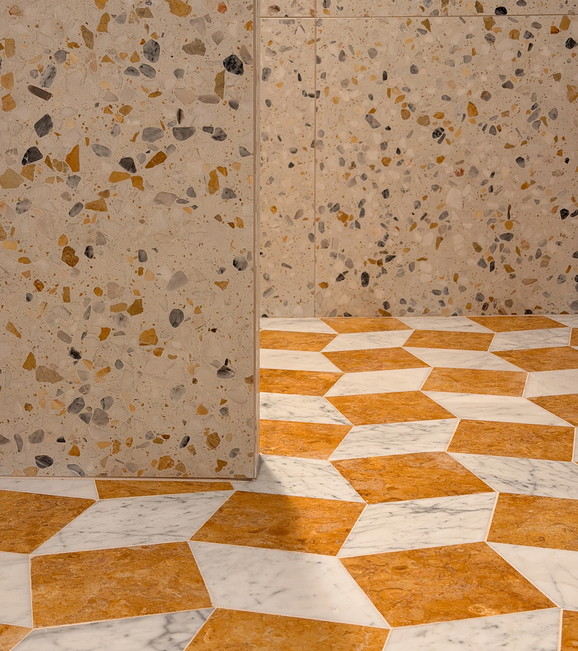 Lombardy in Carrara + Giallo Reale - Storm Tile LLC