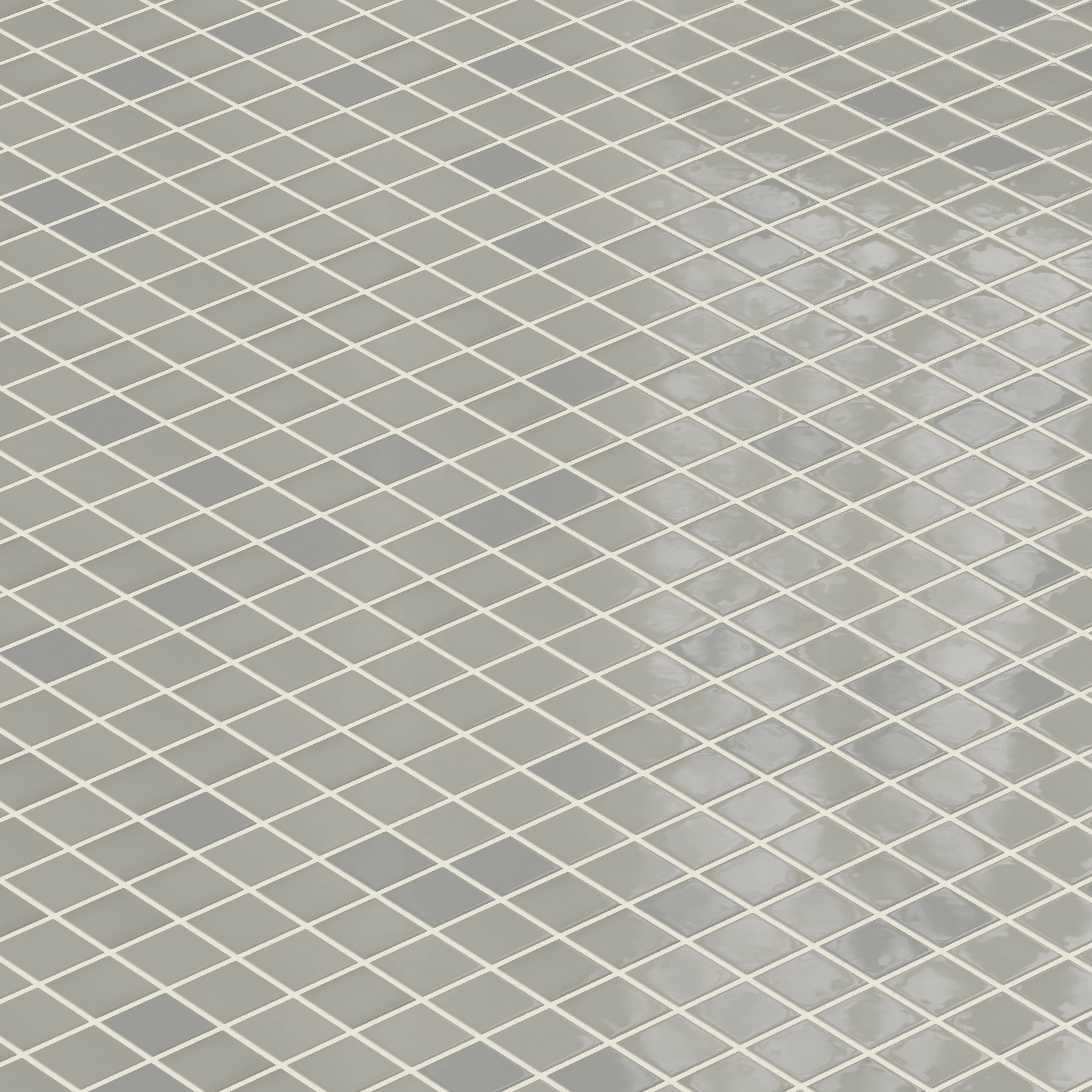 2x2 Straight Set Sheeted Natural Press Ceramic Mosaic Tile in Puget Sound Gloss - Storm Tile LLC