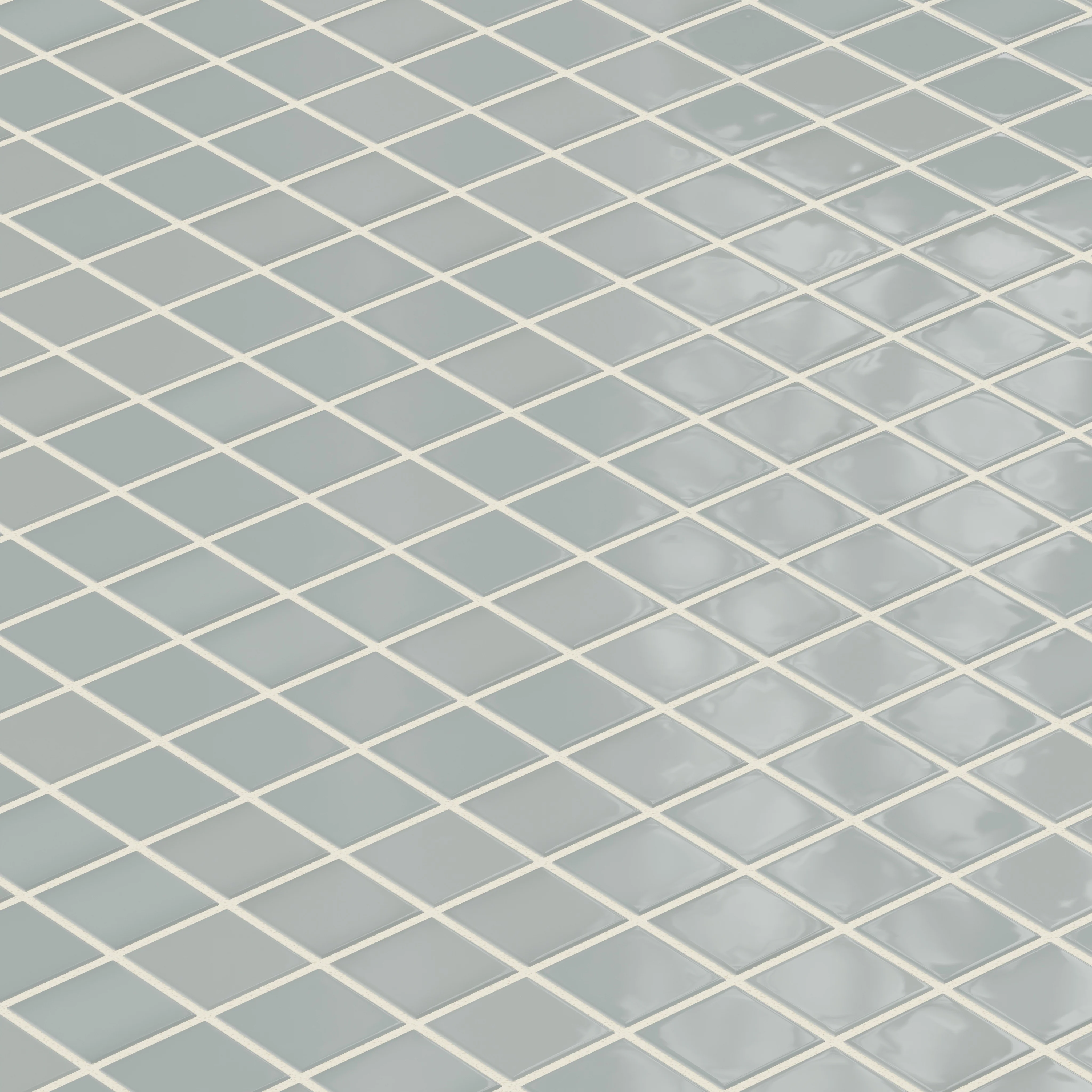 2x2 Straight Set Sheeted Natural Press Ceramic Mosaic Tile in Hood River Gloss - Storm Tile LLC