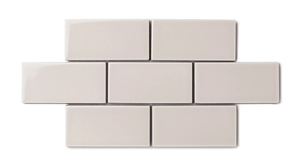 3x3 Straight Set Sheeted Natural Press Ceramic Mosaic Tile in Tyrian Purple Gloss - Storm Tile LLC