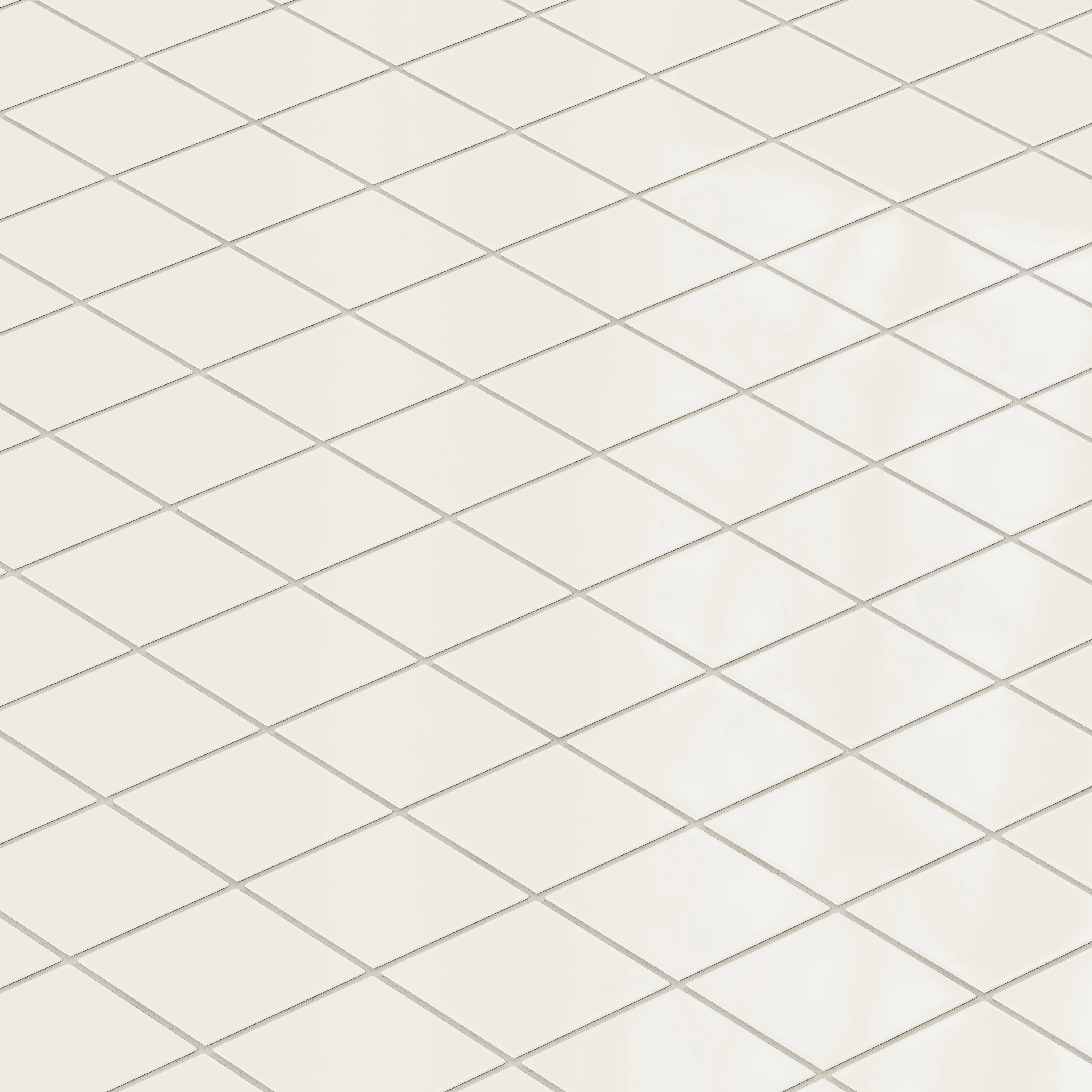 3x3 Straight Set Sheeted Natural Press Ceramic Mosaic Tile in Salt Creek Gloss - Storm Tile LLC