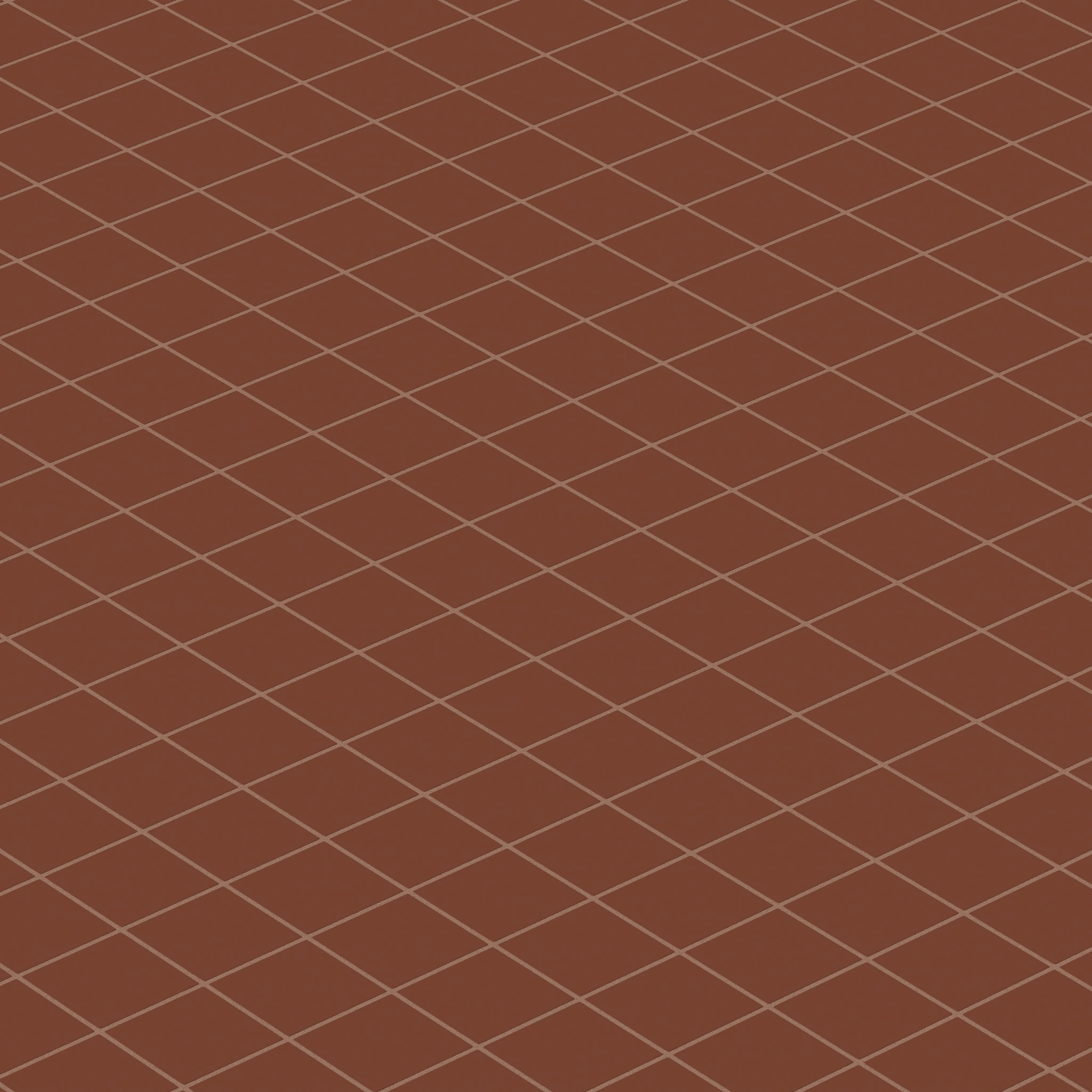 3x3 Straight Set Sheeted Natural Press Ceramic Mosaic Tile in Red Iron Oxide Matte - Storm Tile LLC